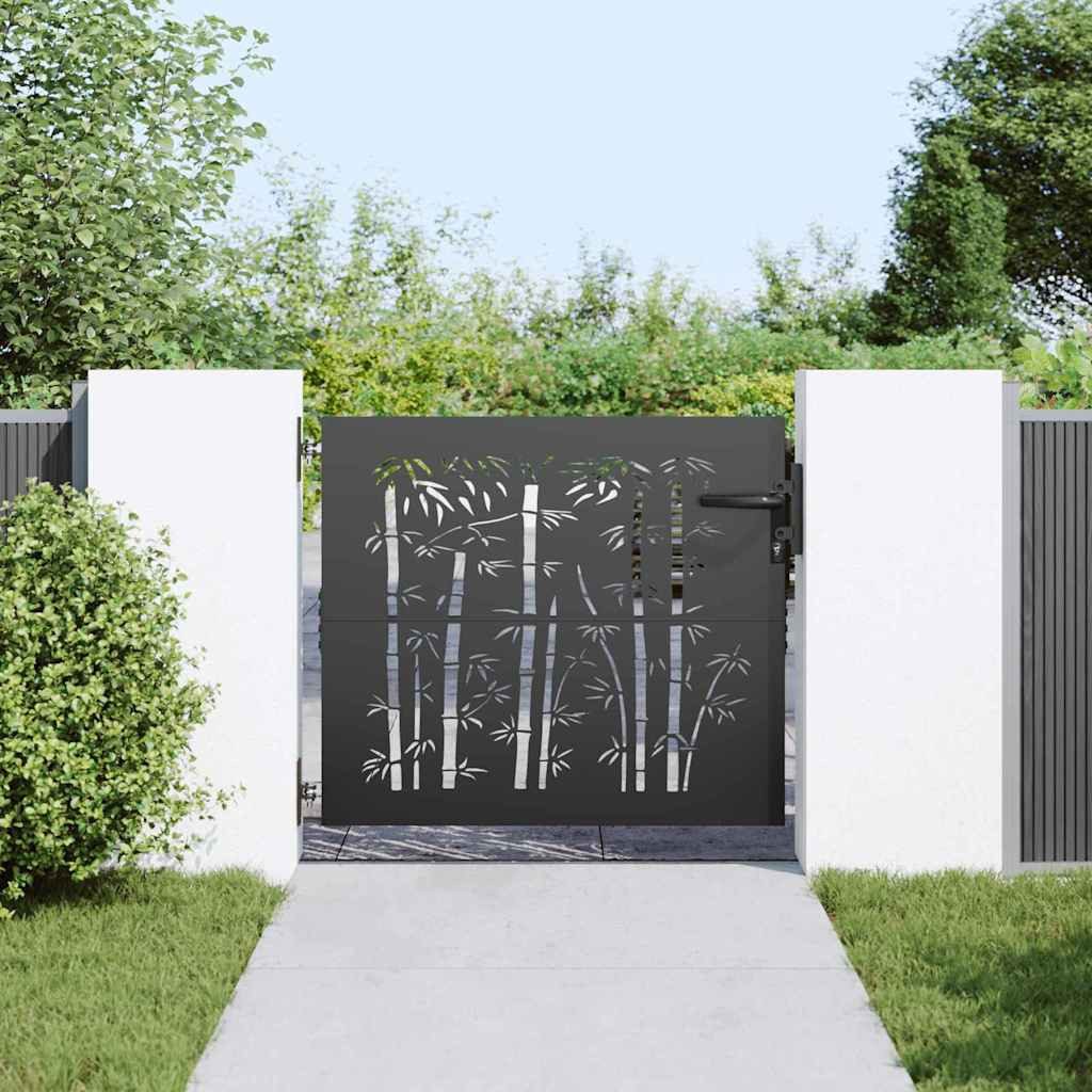 vidaXL Gartentor Gartentor Schwarz 105 x günstig online kaufen