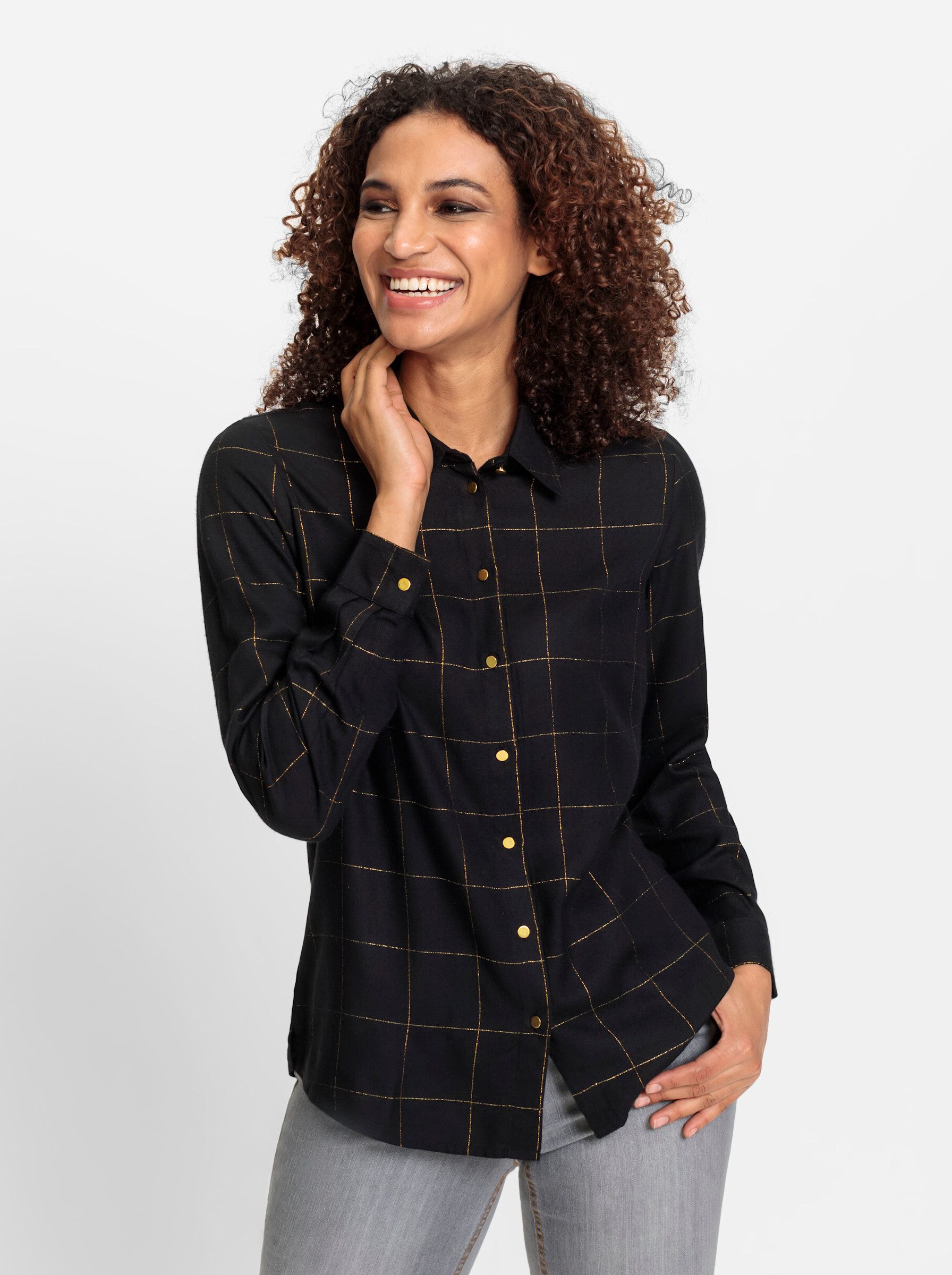 Witt Klassische Bluse Langarm-Bluse .