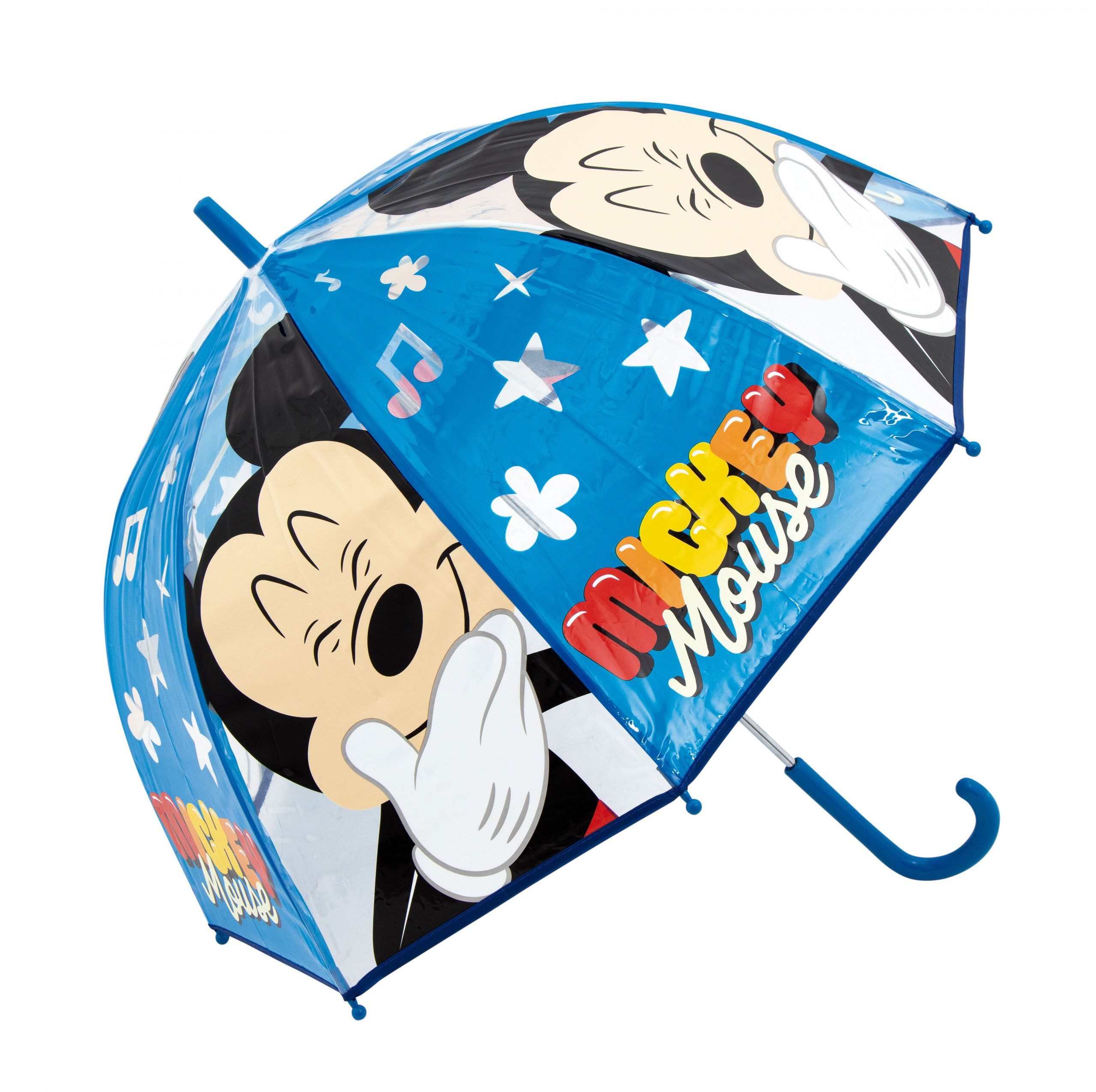 Disney Mickey Mouse Stockregenschirm Mickey Maus, Kinder Regenschirm Kuppelschirm Ø 68