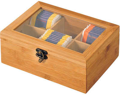 KESPER® Teebox, Bambus, (1-tlg), mit Sichtfenster