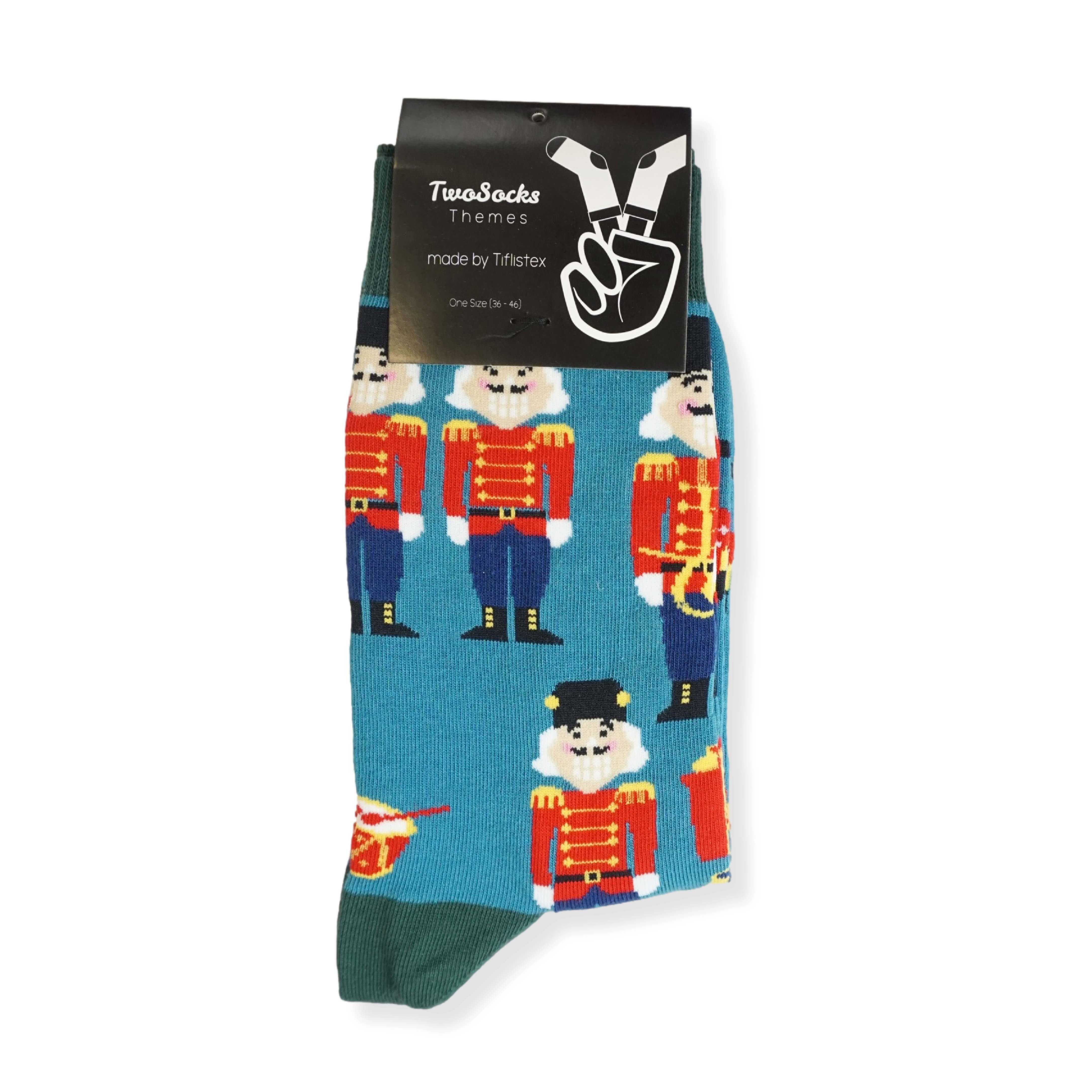 Freizeitsocken Weihnachtssocken Nussknacker Socken für Damen und Herren Einheitsgröße