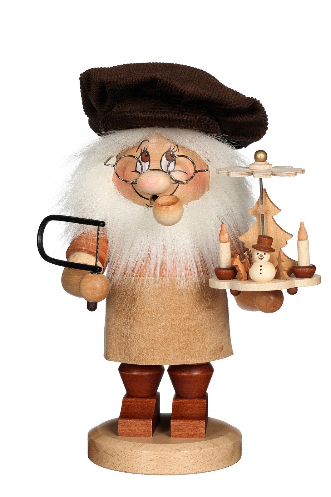 Christian Ulbricht Räuchermännchen Christian Ulbricht Räuchermann Wichtel Pyramidenbauer, (1 St), Handarbeit aus dem Erzgebirge