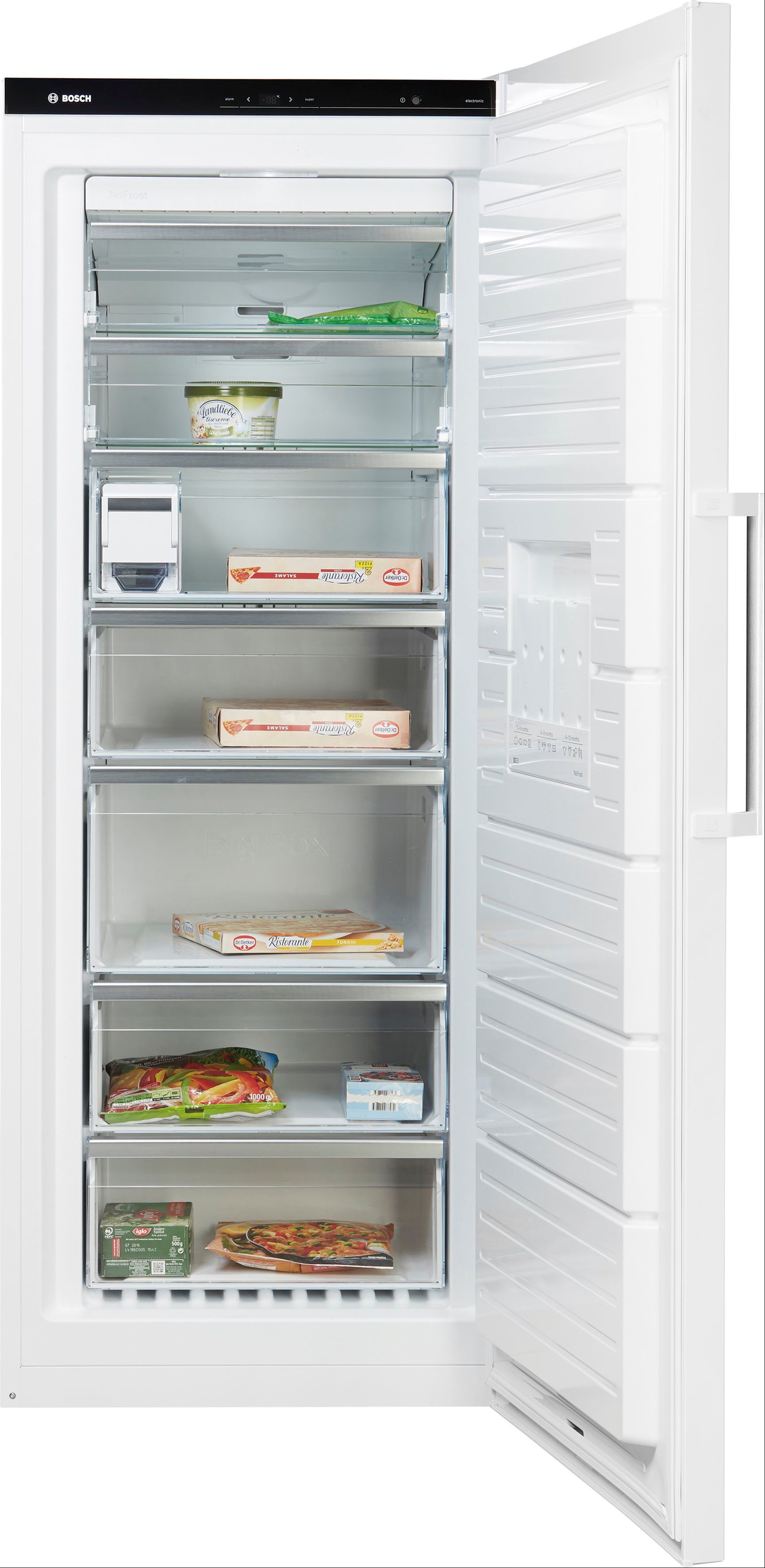BOSCH Gefrierschrank NoFrost Serie 6 GSN54AWDV, 176 cm hoch, 70 cm breit, Flexible Vario Zone & eisfreie No Frost-Technologie im Gefrierraum – Bild 5 von 5