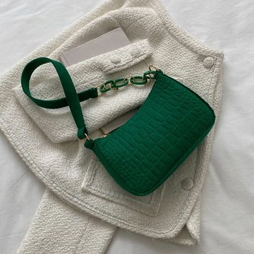 FIDDY Schultertasche Leichte Umhängetasche, kleine quadratische Tasche, vielseitige Ketten-Tasche