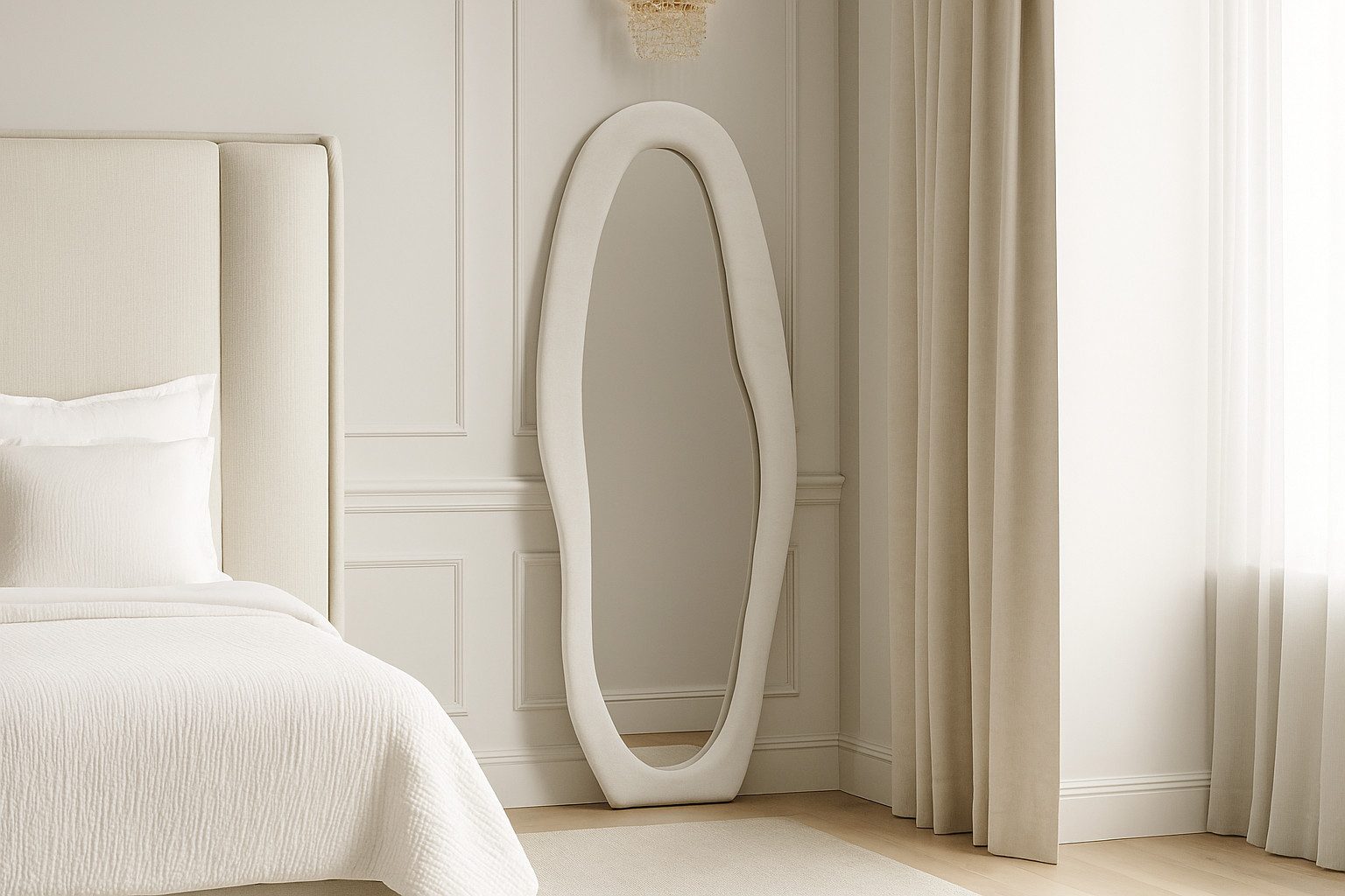 BOURGH Standspiegel UNIQUE Spiegel 160x60cm - Wandspiegel mit Flanellrahmen günstig online kaufen