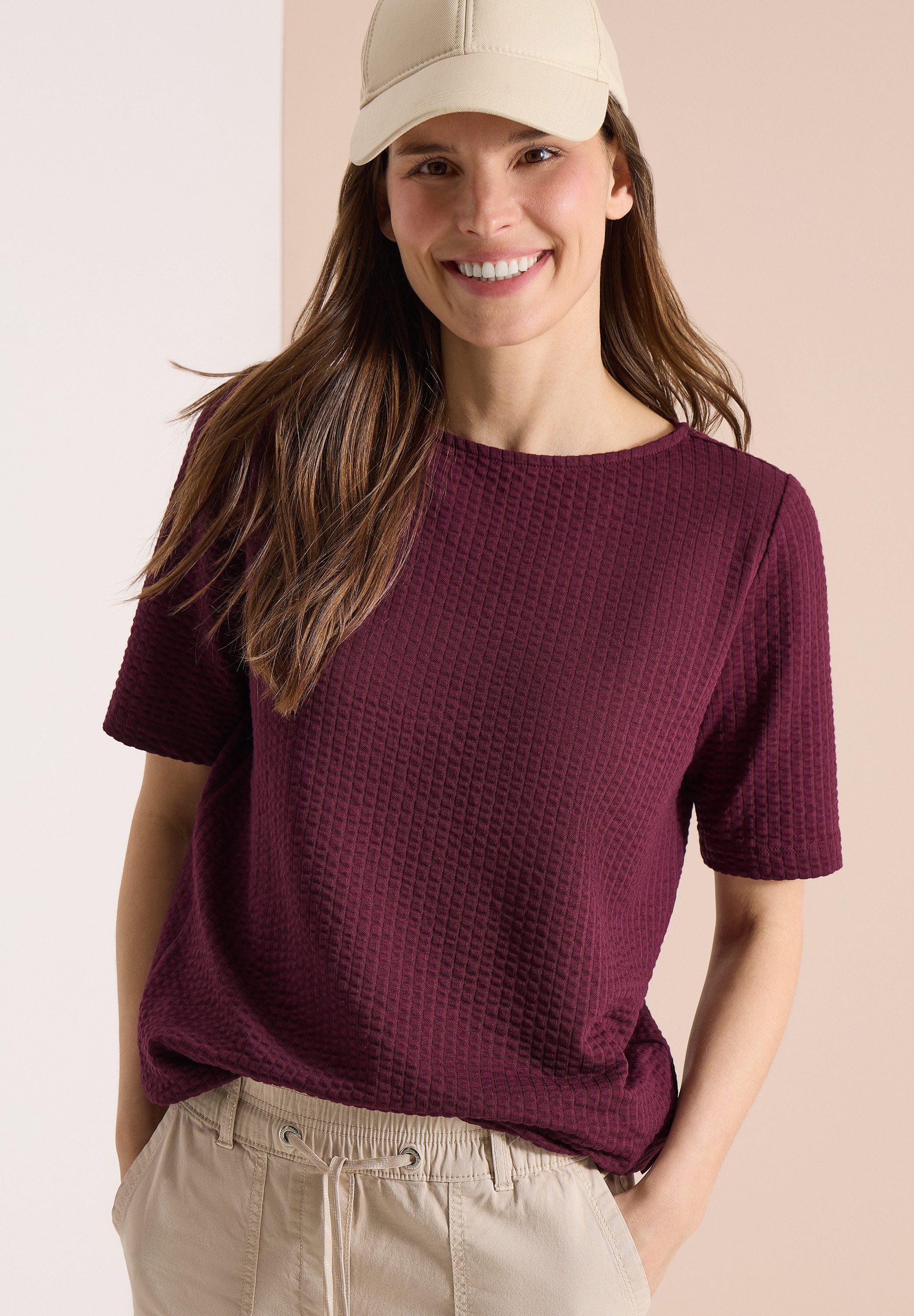 CECIL T-Shirt im soften Baumwoll-Mix