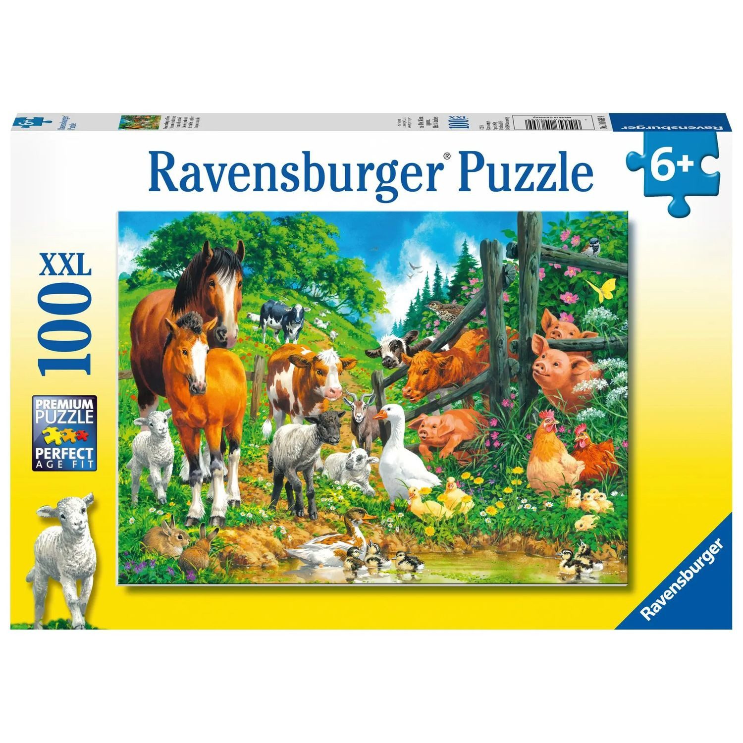 Ravensburger Puzzle Versammlung der Tiere, Puzzle 100 Teile XXL, 100 Puzzle günstig online kaufen