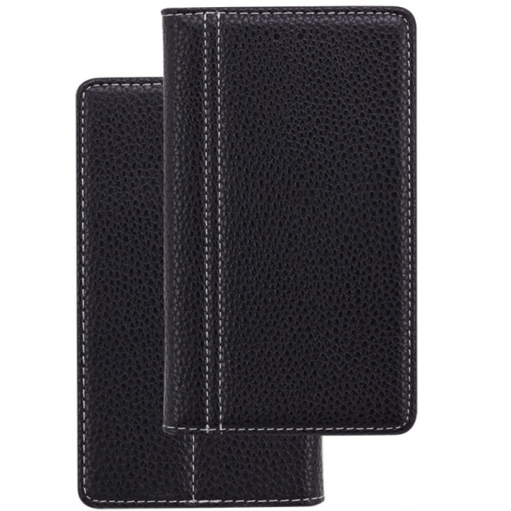 Handytasche Book Case Handyhülle für Wiko U Feel Schwarz Schutz (Book Cover)