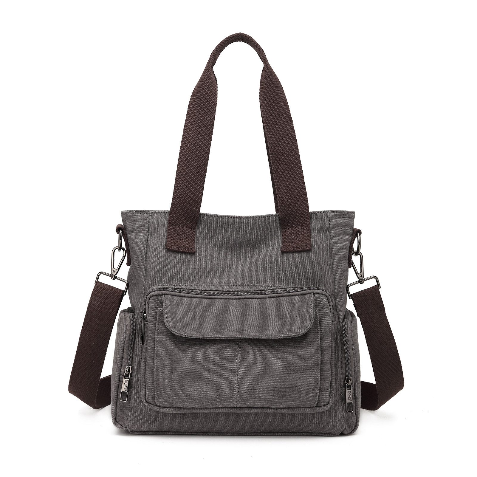 KONO Schultertasche Canvas Damen Handtasche Umhängetasche günstig online kaufen
