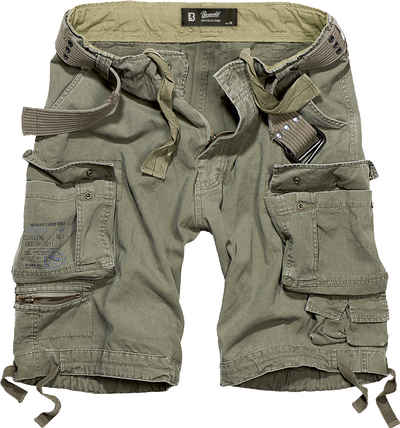 Brandit Cargohose Herren Bermuda Cargo Shorts knielang Kurze Hose Short Gürtel Knielang