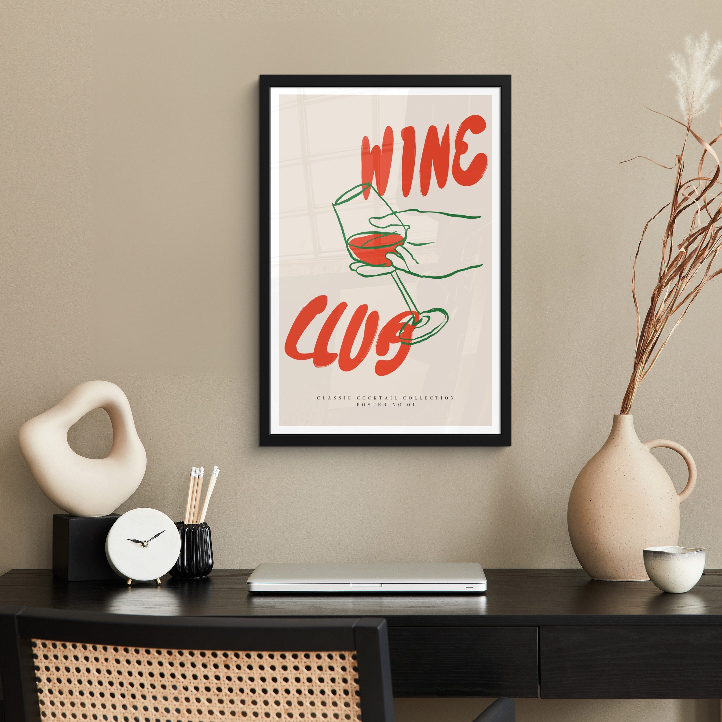 MuchoWow Poster Wein - 'Weinclub' - günstig online kaufen