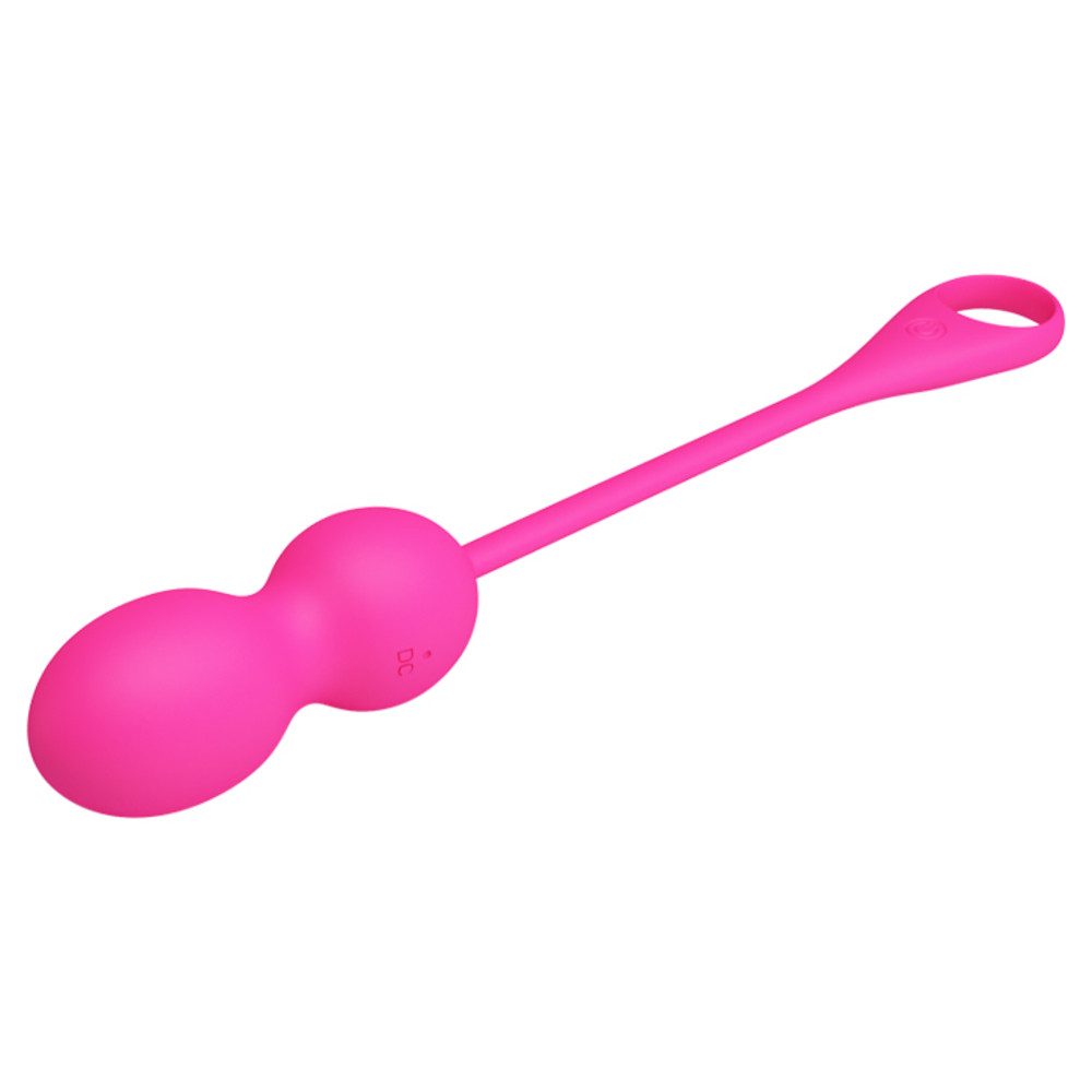 Pretty Love Beckenbodentrainer Beckenbodentraining Kugel Elvira App-Steuerung Beckenbodenkugel, Packung, 1-tlg., Liebeskugel, USB-Kabel, Bedienungsanleitung, Kräftigung der Becken- und Unterleibsmuskulatur