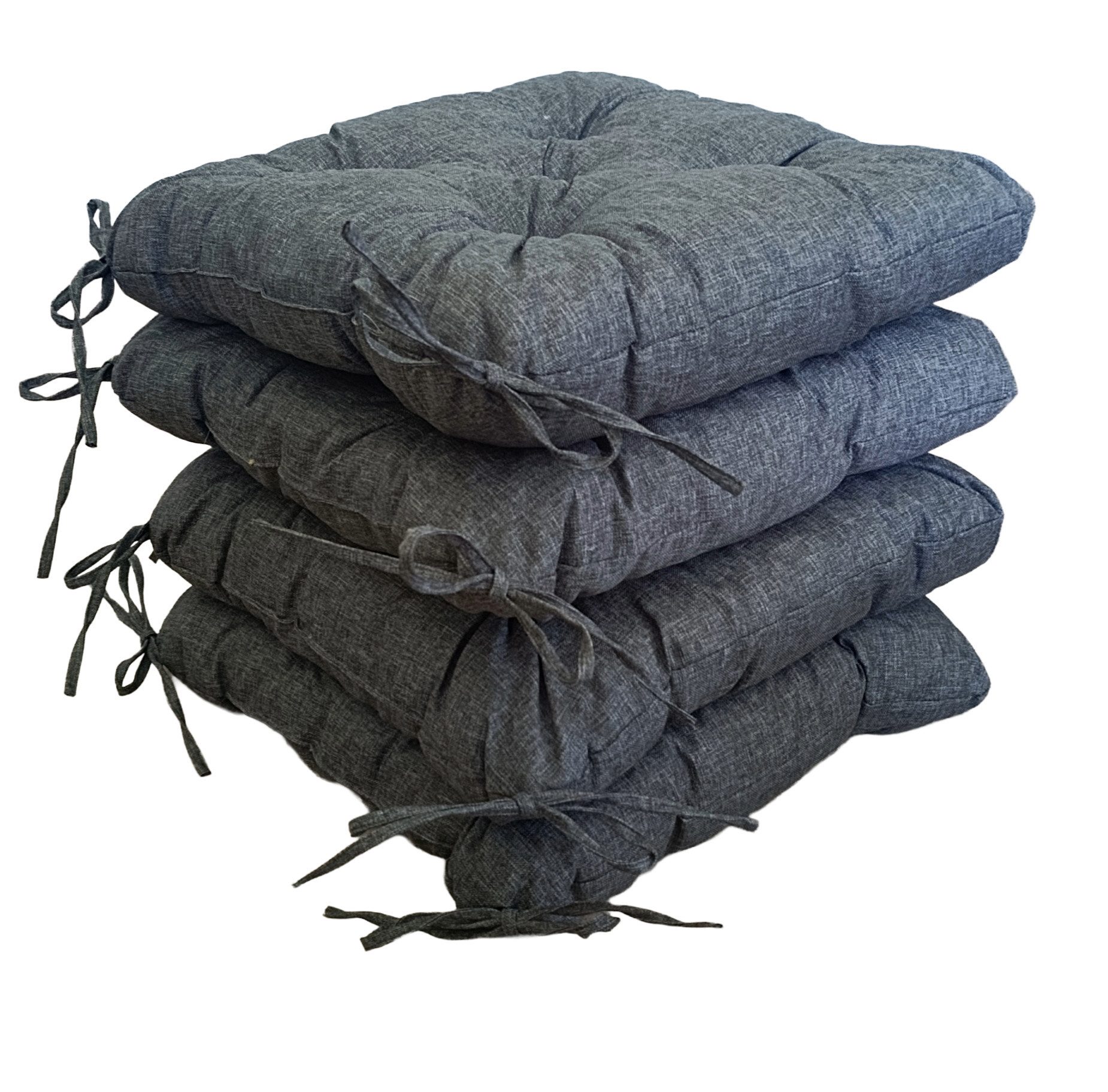 Rattani Sitzkissen 4 x Stuhlkissen Sitzkissen Klara 40 x 40 x 8 cm, 4 er Set Sitzkissen . Wasserabweisend !