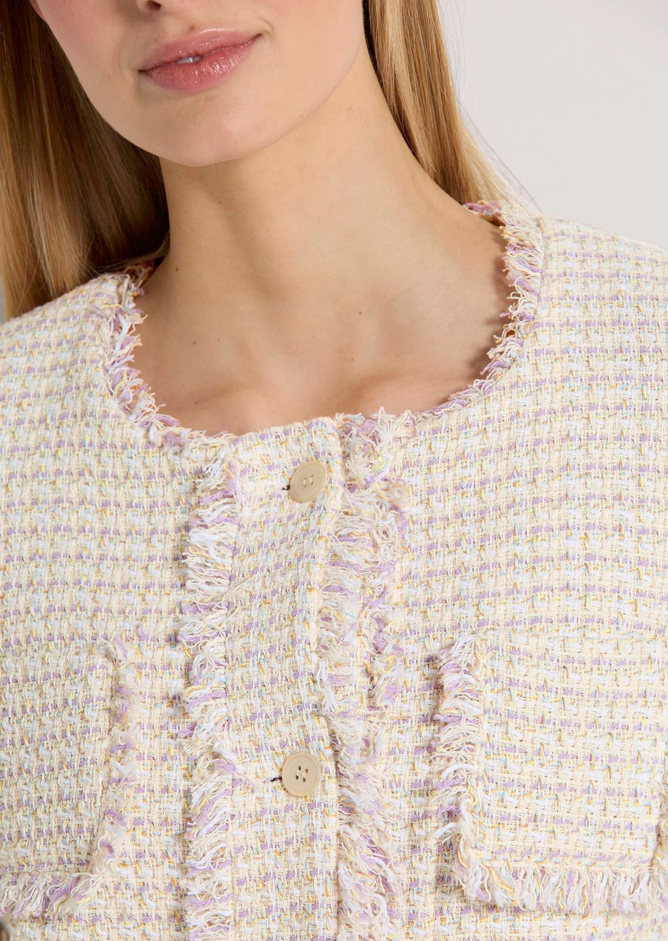 MADELEINE Kurzblazer Kurzer Bouclé-Blazer