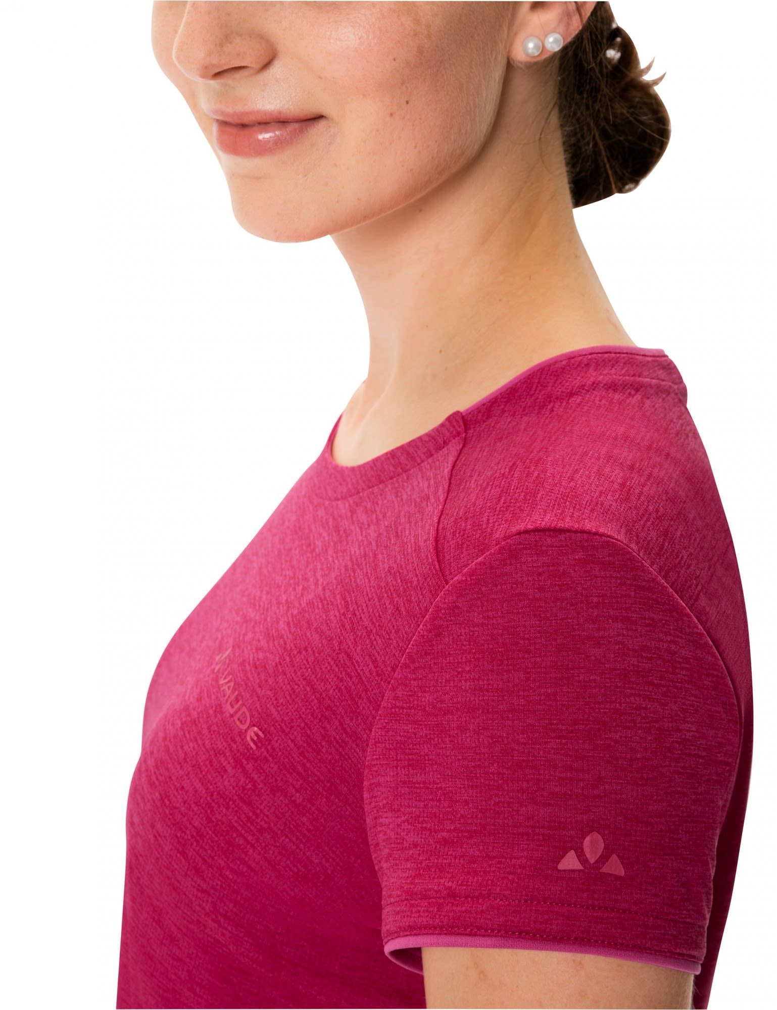 VAUDE T-Shirt Vaude Womens Essential T-shirt Crimson Kurzarm-Shirt Damen - Crimson