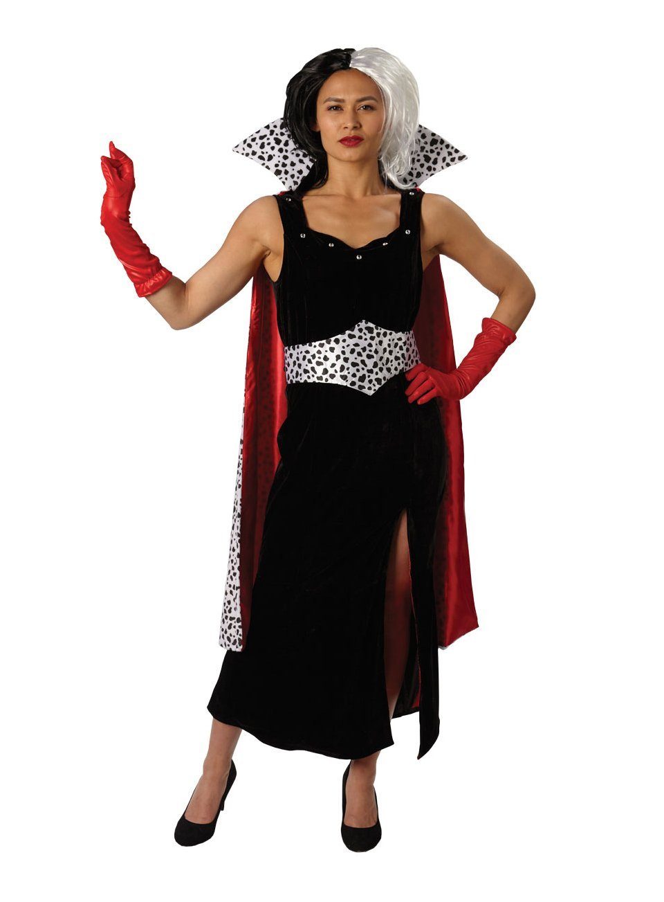 Rubie´s Kostüm Disney's Cruella Kostüm Deluxe, Die schräge Disney Villain aus '101 Dalmatiner'