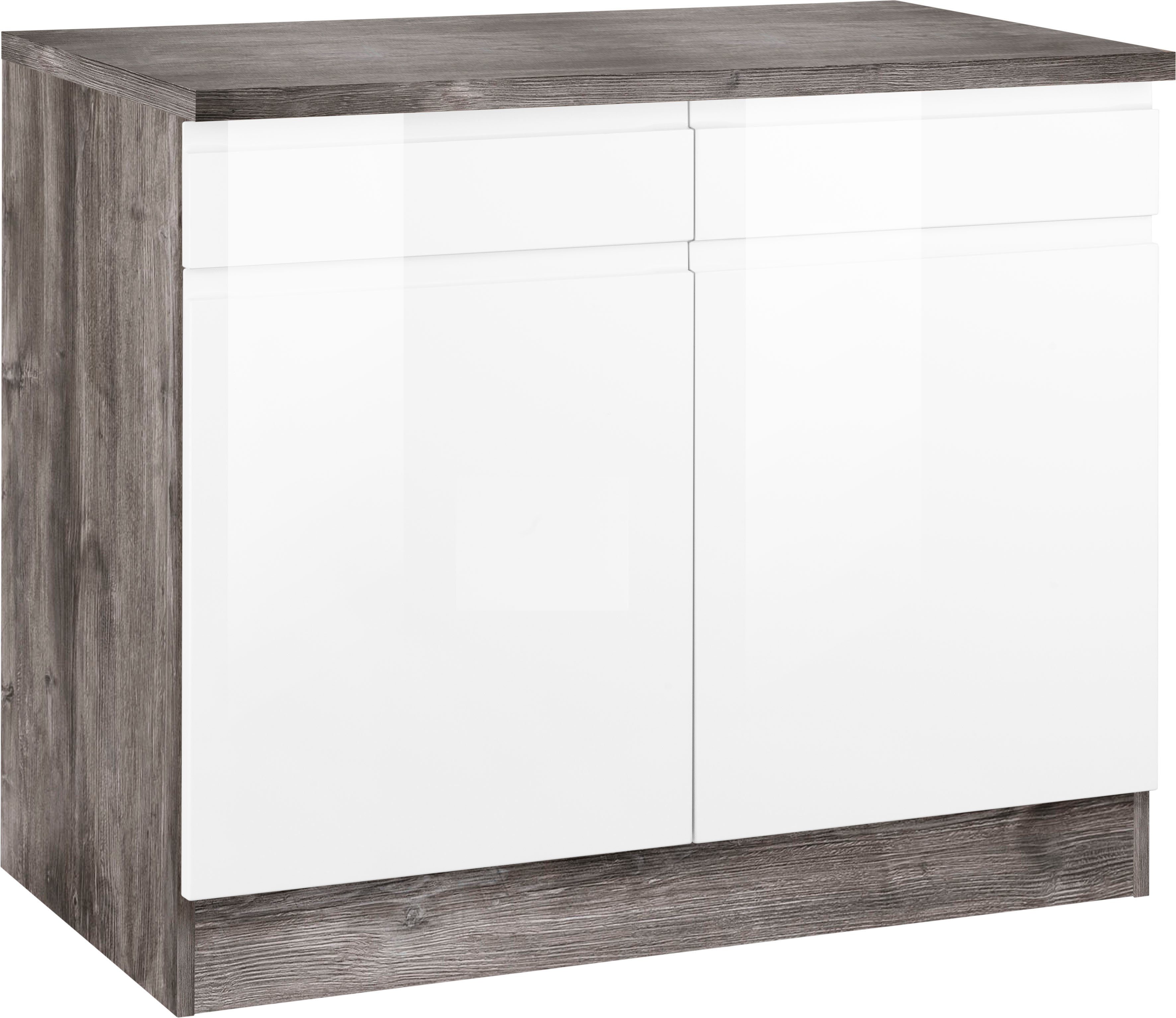 HELD MÖBEL Unterschrank "Virginia", 100 cm breit, mit 2 Türen und 2 Schubkä günstig online kaufen