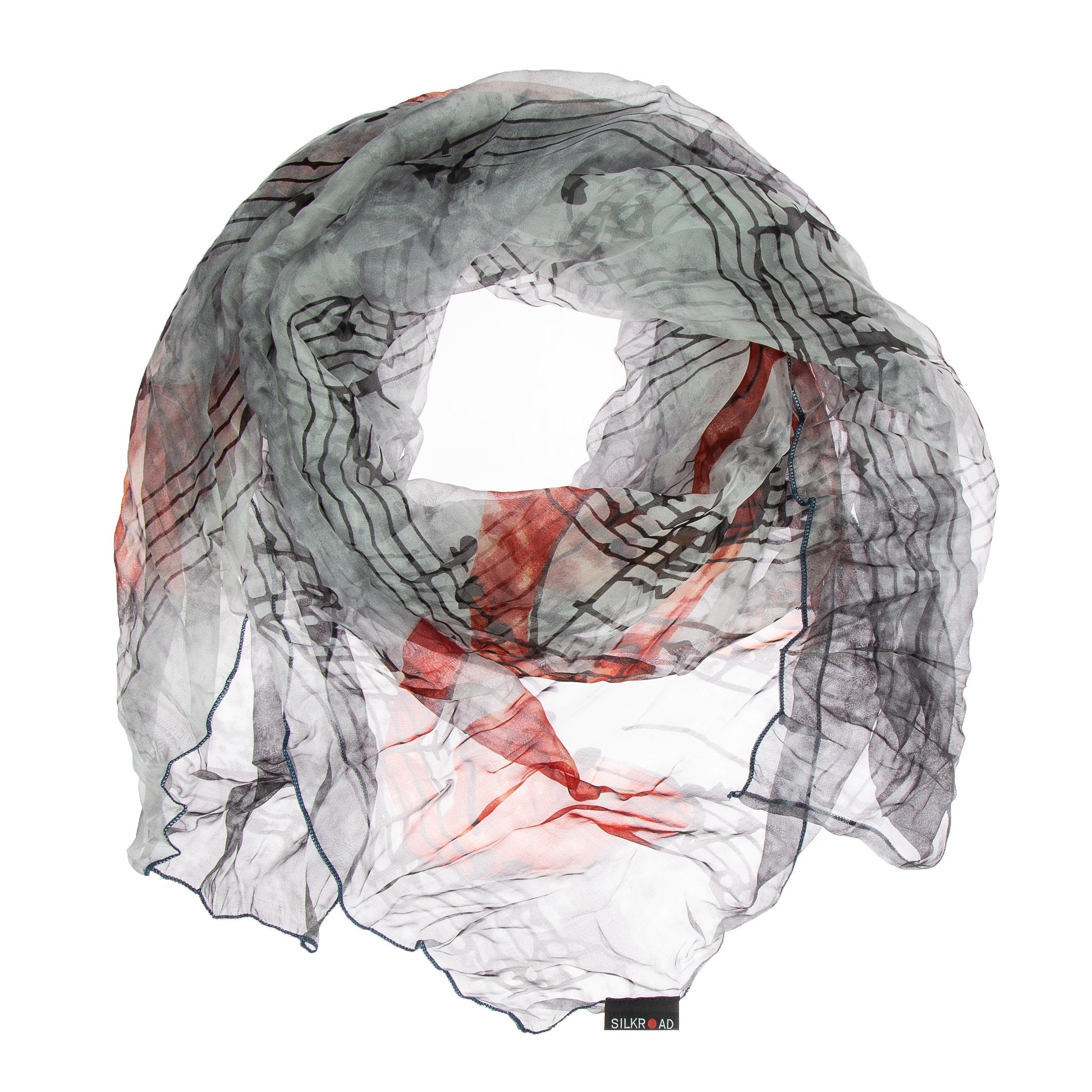 Silkroad Seidenschal Seidentuch Halstuch Schal Violinschlüssel