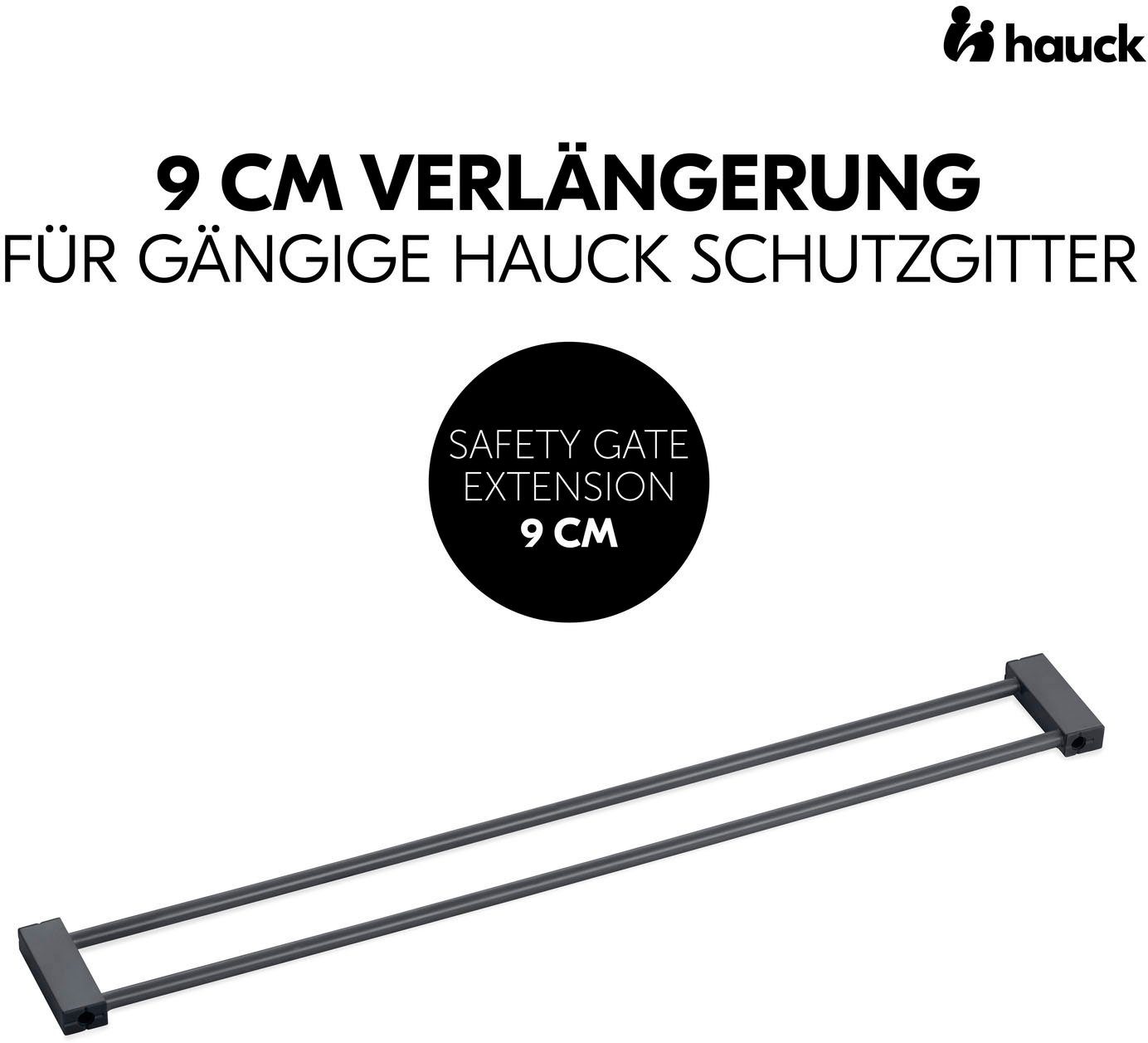 Hauck Verlängerung für Türschutzgitter Extension, 9 cm, Dark Grey grau