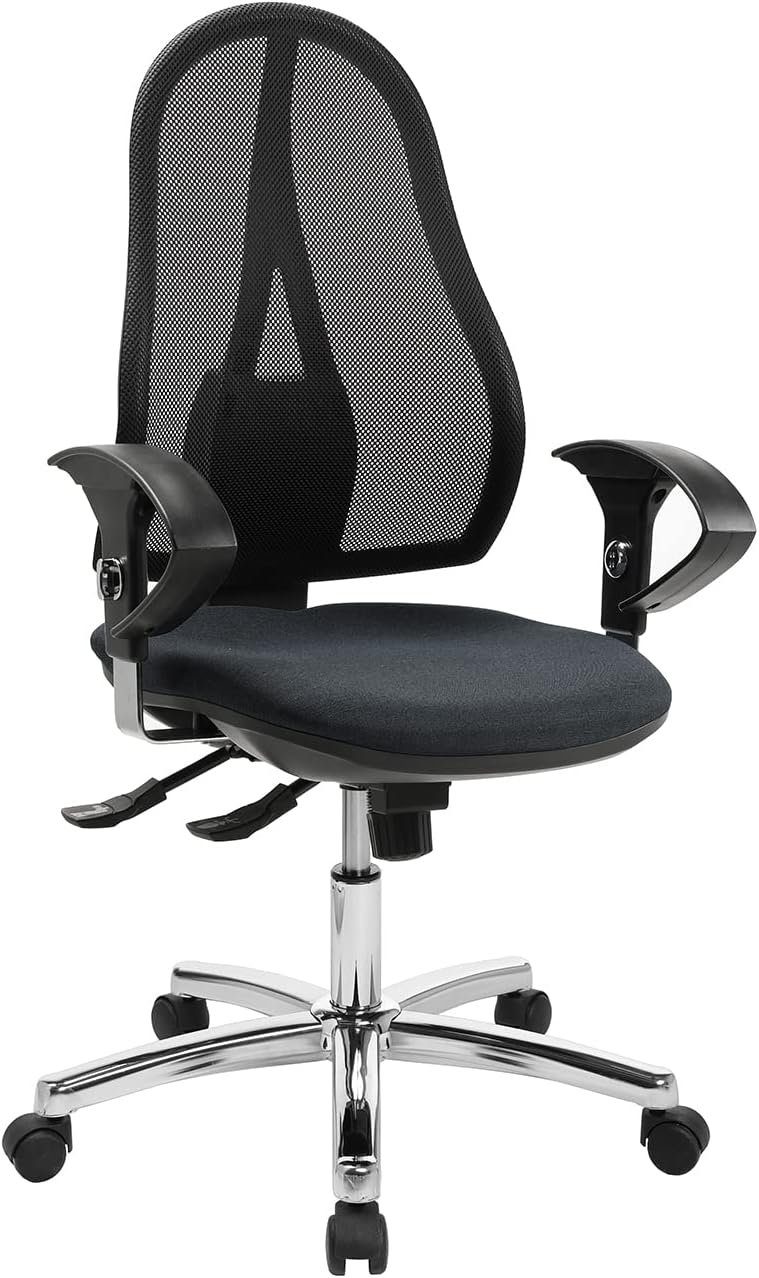 Syncro-Bandscheiben-Drehstuhl Deluxe, verstellbarem Schreibtischstuhl Sitz), Open TOPSTAR ergonomischer ergonomisch: (Bürostuhl mit Point Bürostuhl SY