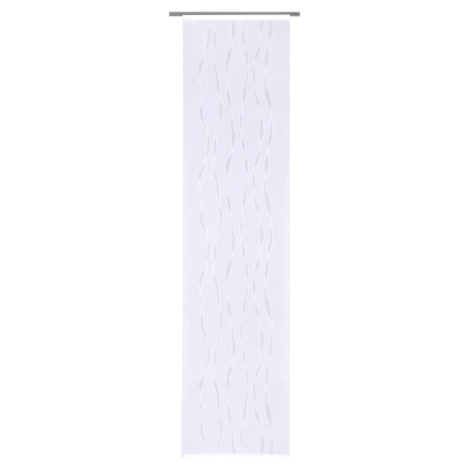 Schiebegardine DERNA, Flächenvorhang, Weiß, 60 x 245 cm, (1 St), Paneelwagen, halbtransparent, Polyester