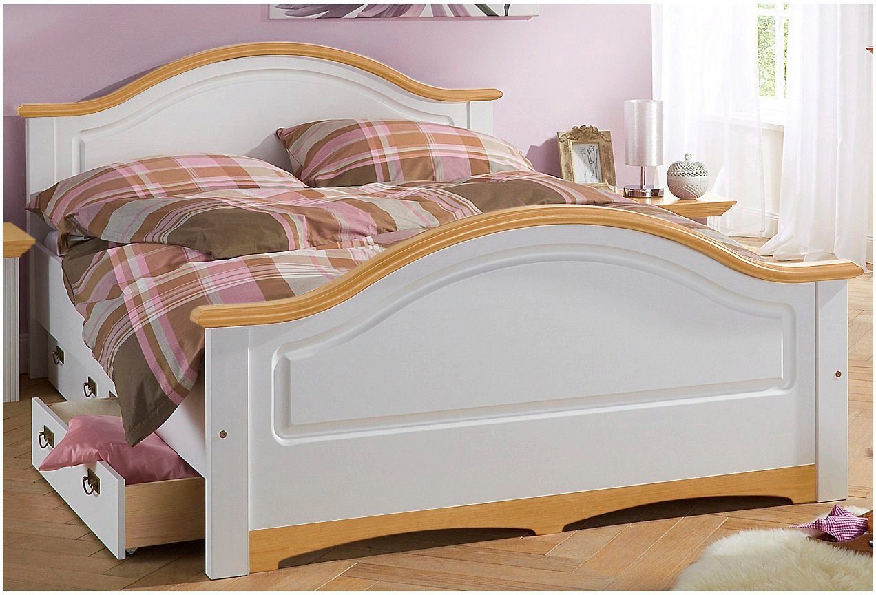 OTTO home Massivholzbett Konrad, hohe Belastbarkeit! FSC® zertifiziertes Massivholz (Breite/Belastbarkeit 180cm/220 KG, 140cm/180 KG), aus massivem Kiefernholz, – Bild 2 von 5