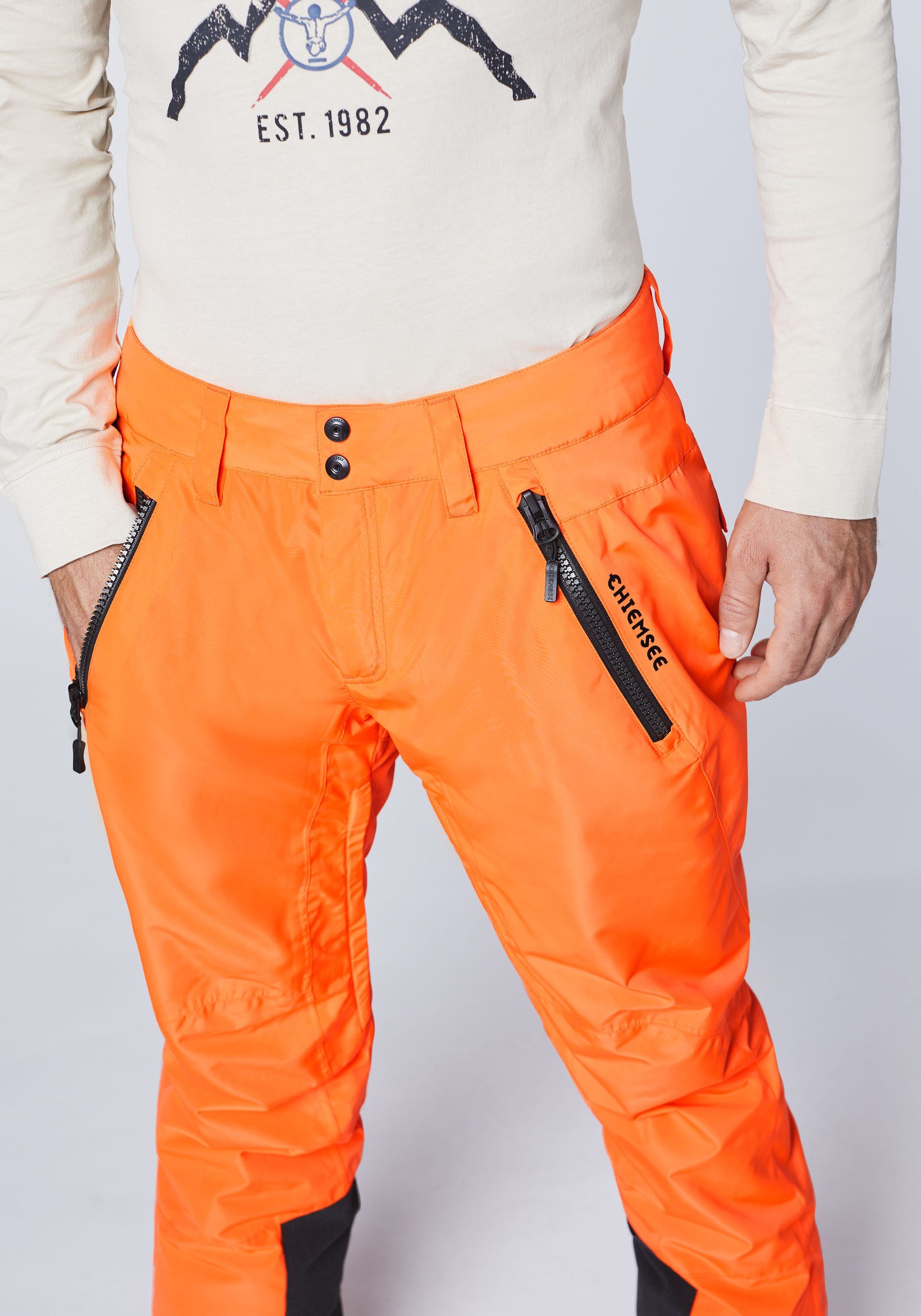 1 Chiemsee Skihose Sporthose Schneefang orange mit