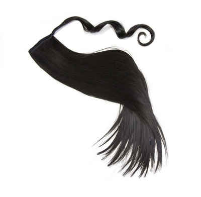 MyBeautyworld24 Haarclip Haarteil Haarverlängerung lange Haare Zopf Pferdeschwanz glatt 60 cm
