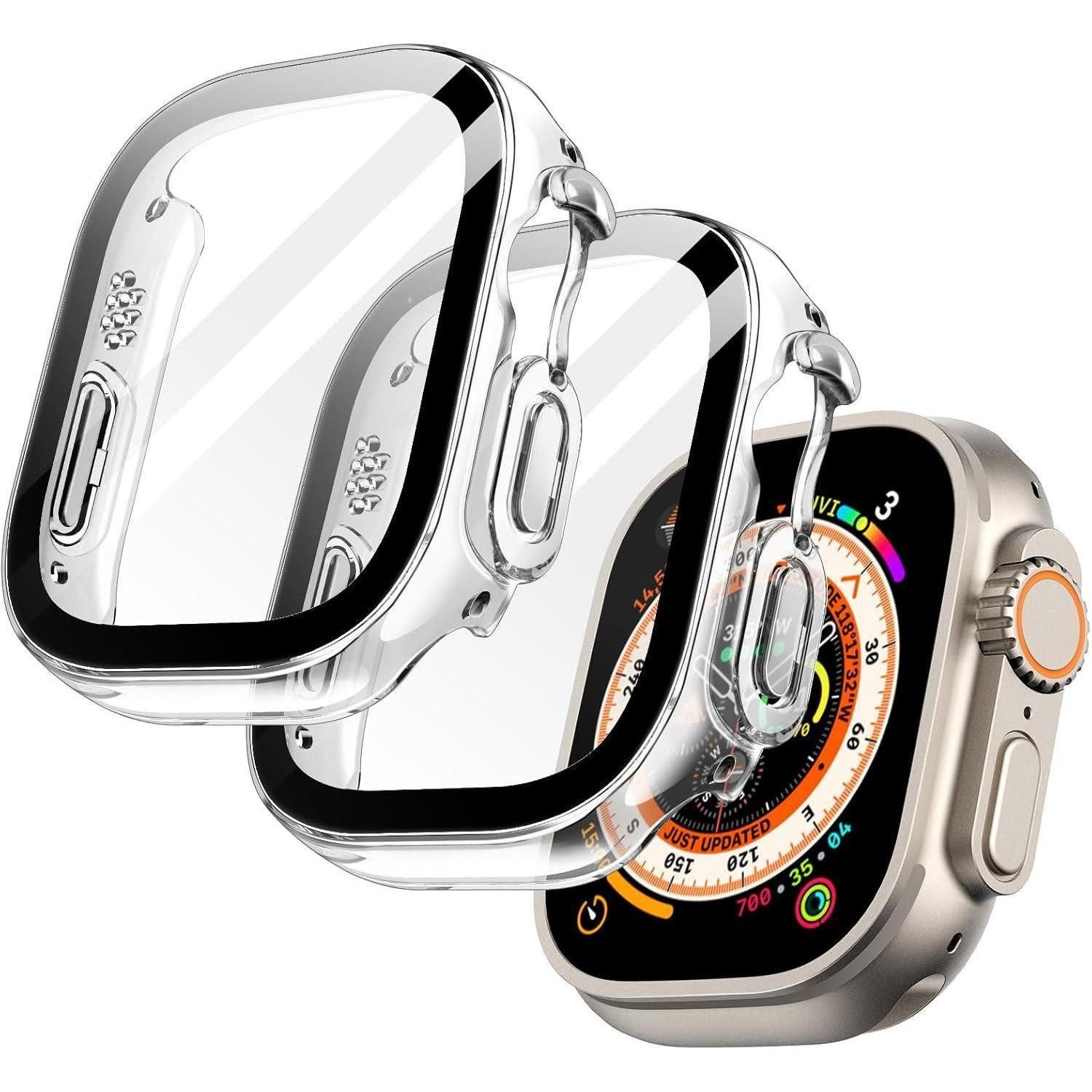 LuxusKollektion Smartwatch-Hülle Displayschutz Hülle Apple Watch Ultra 2/1 49mm Schutzhülle gehärtetes