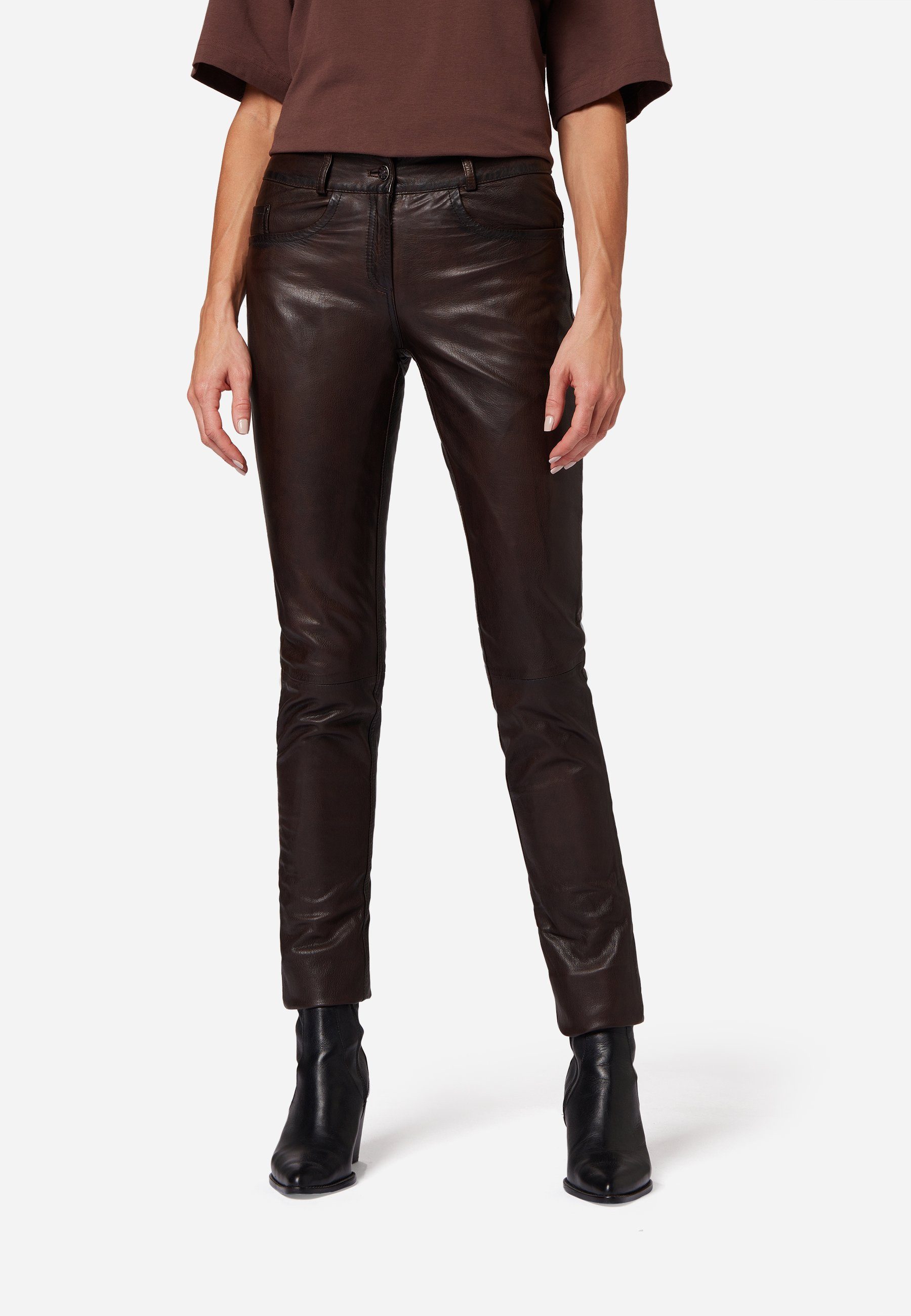 RICANO Lederhose Dorin hochwertiges Lammleder günstig online kaufen