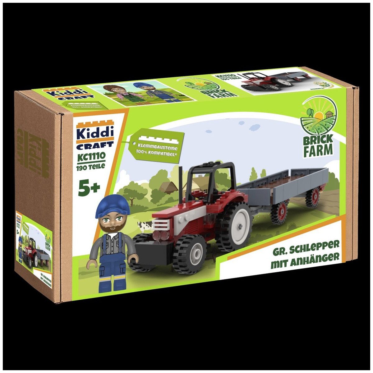 Wisam Kiddicraft KC1110 Großer Schlepper mit Anhänger Spielbausteine