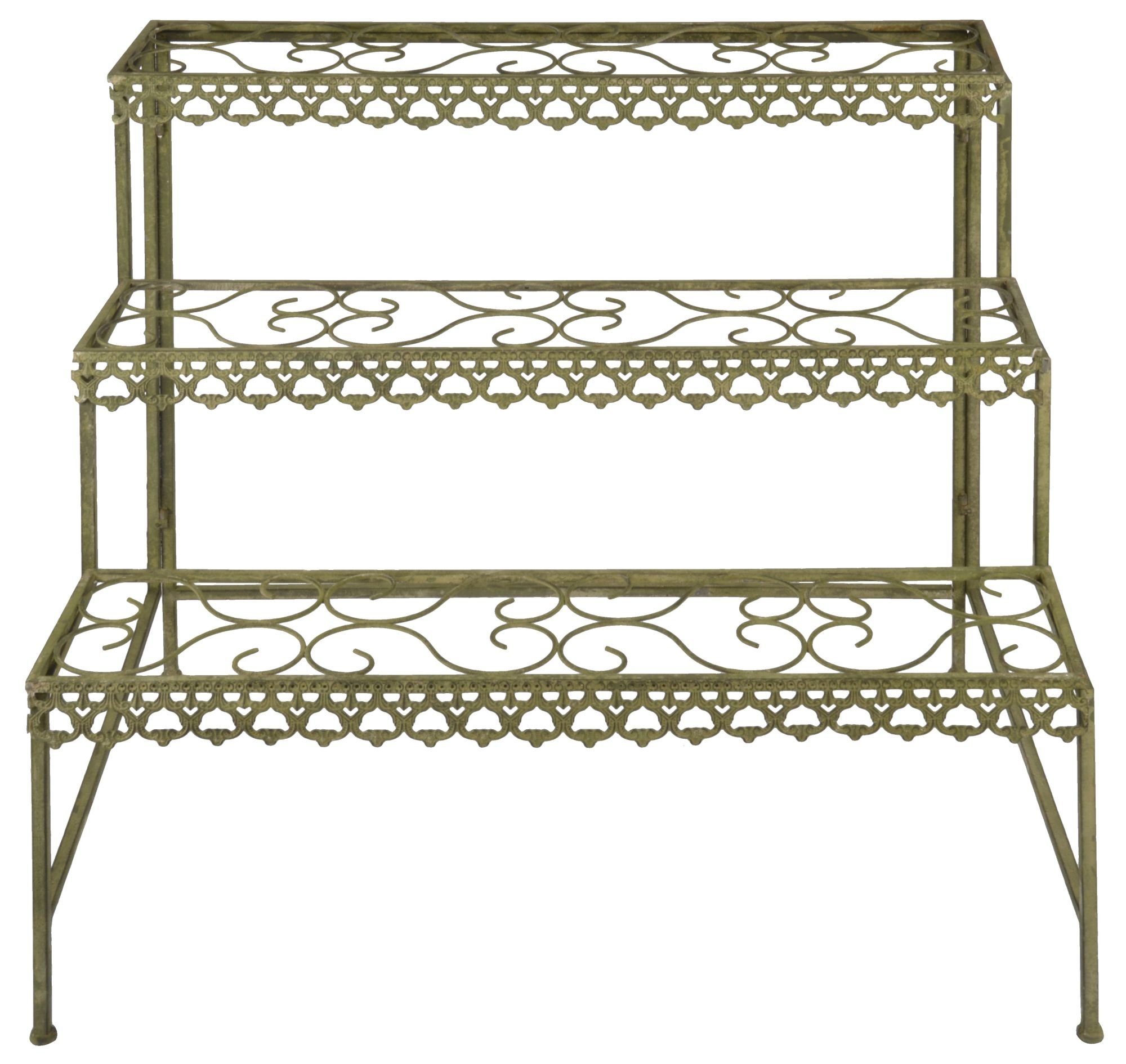 Esschert Design BV Pflanzentreppe Aged Metal (1 St), Blumentreppe aus