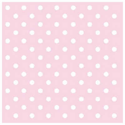 Ambiente Luxury Paper Products Papierserviette Servietten Polka Dots Rose 33x33cm, 20 St.