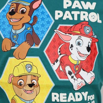 PAW PATROL Print-Shirt Paw Patrol Chase Marshall Kinder Jungen kurzarm T-Shirt Shirt Gr. 98 bis 128, 100% Baumwolle