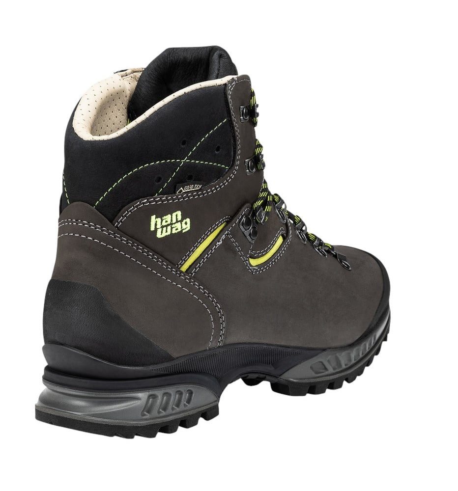Hanwag Tatra II GTX (Nubukleder, wasserdicht) asphaltgrau/gelb Herren Wanderschuh