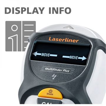 LASERLINER Laserwasserwaage Laserliner MultiFinder Plus Universelles Ortungsgerät für Holz, Meta
