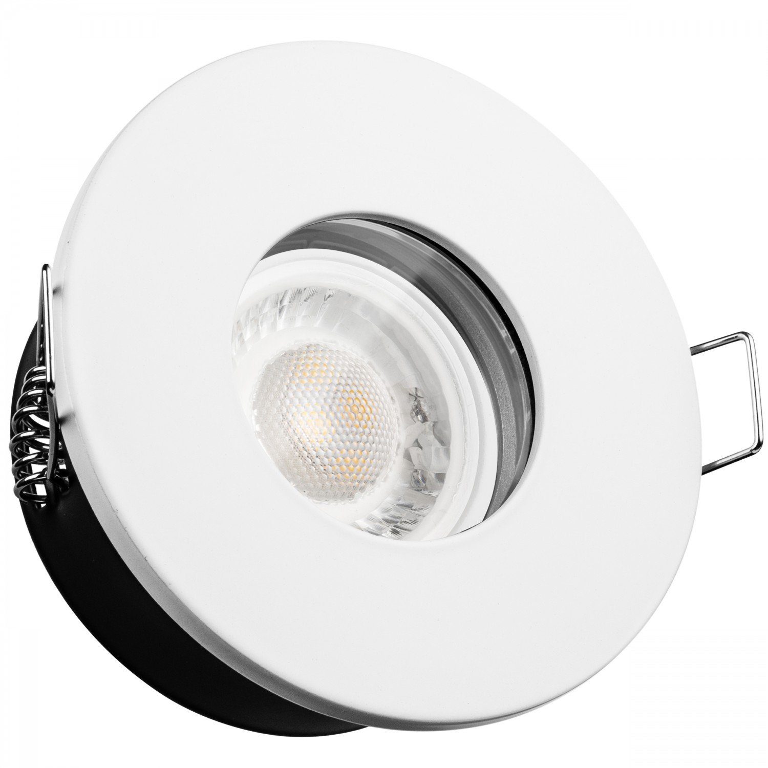 flach extra Einbaustrahler LEDANDO mit vo LED Einbaustrahler Set IP65 5W in LED weiß Leuchtmittel