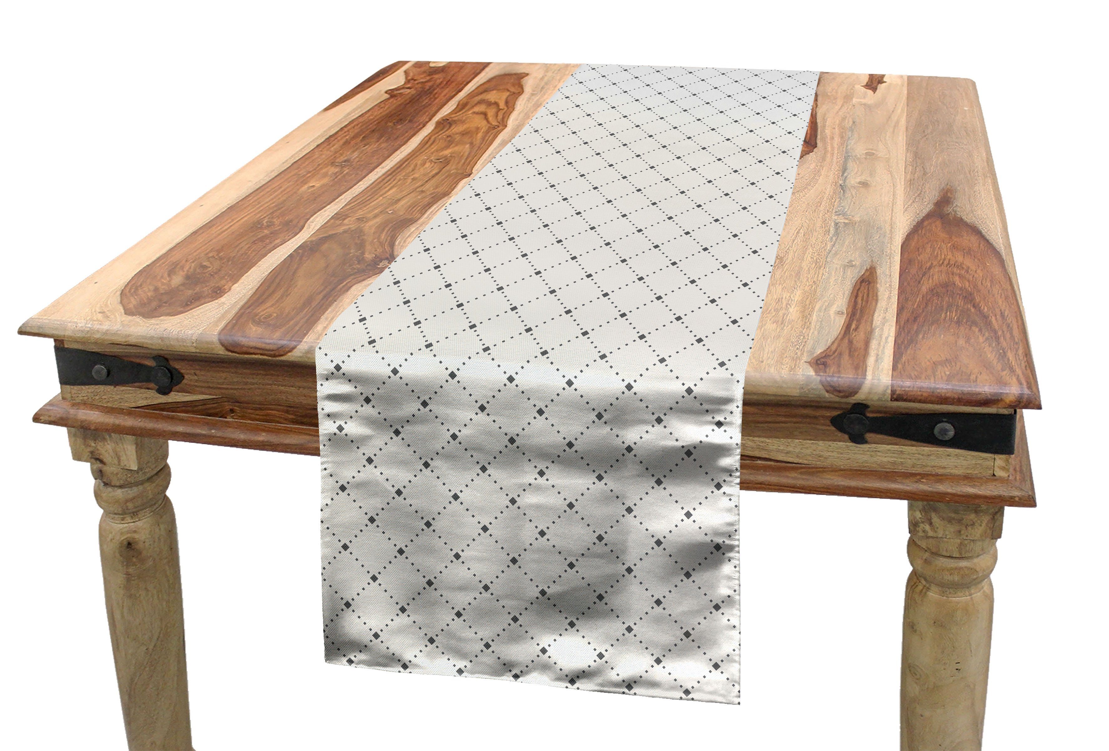 Abakuhaus Maßwerk geometrische Rechteckiger Küche Esszimmer Tischläufer Dekorativer Squares Tischläufer, Rhombus
