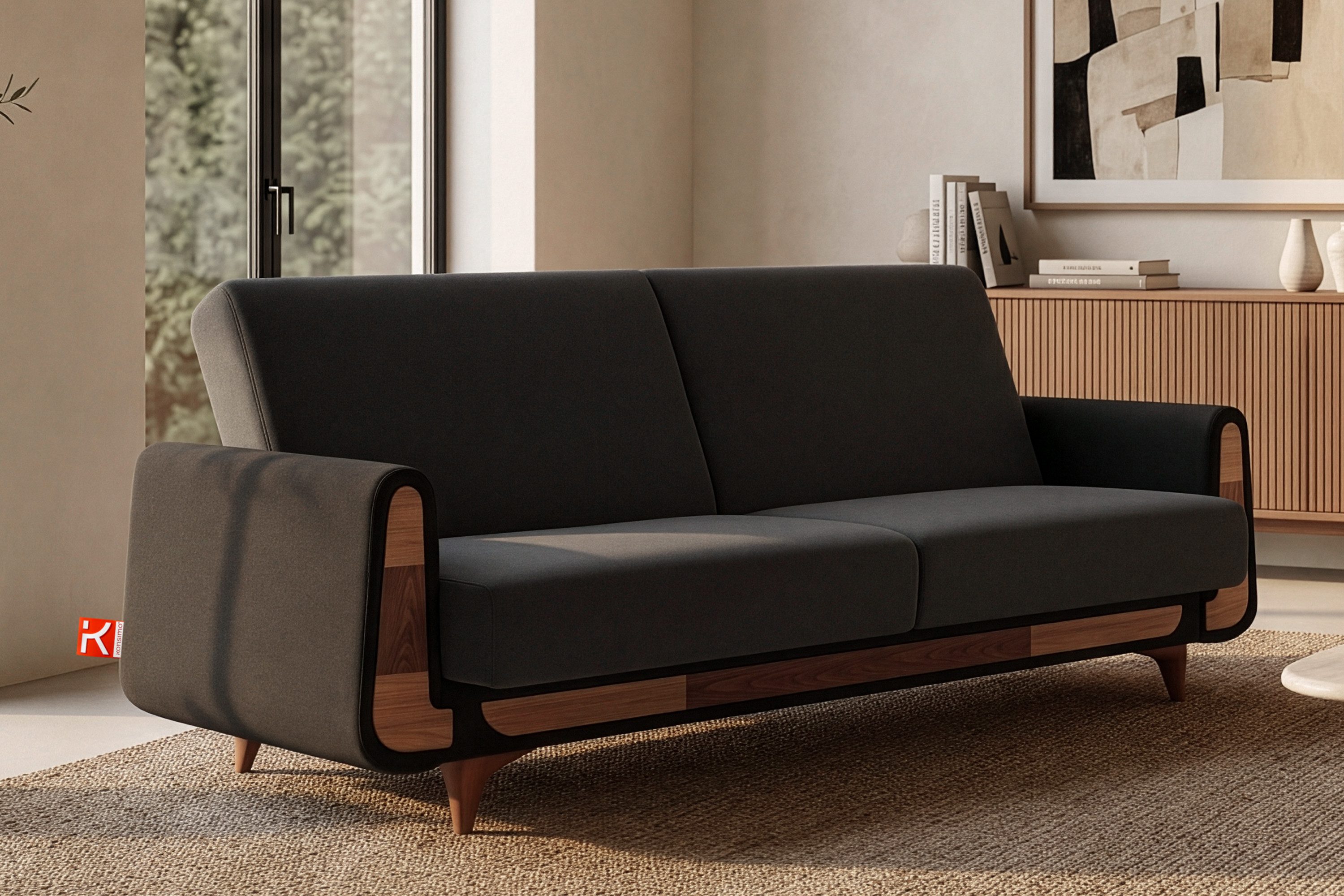KONSIMO® 3-Sitzer GUSTAVO Sofa 3-Personen, Modern, mit Schlaffunktion, Bettkasten, hergestellt in der EU