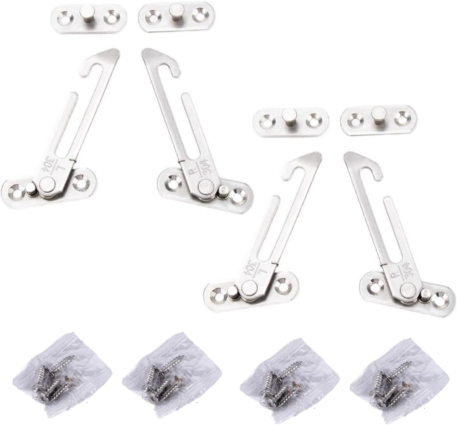 FELIXLEO Fensterstopper Fensterstopper Edelstahl Ohne Bohren Für Vertikale Fenster Silber, (1-tlg)