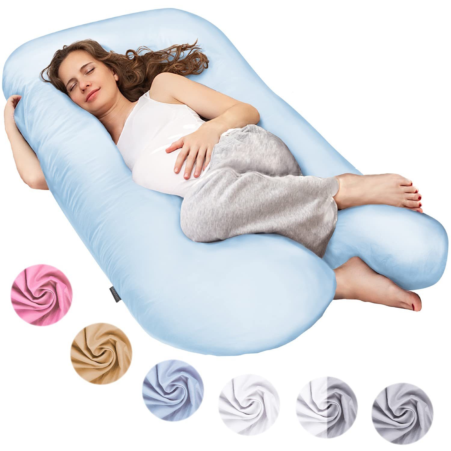 Smoothy Stillkissen SMOOTHY Vollkörper Schwangerschaftskissen – U-förmiges günstig online kaufen