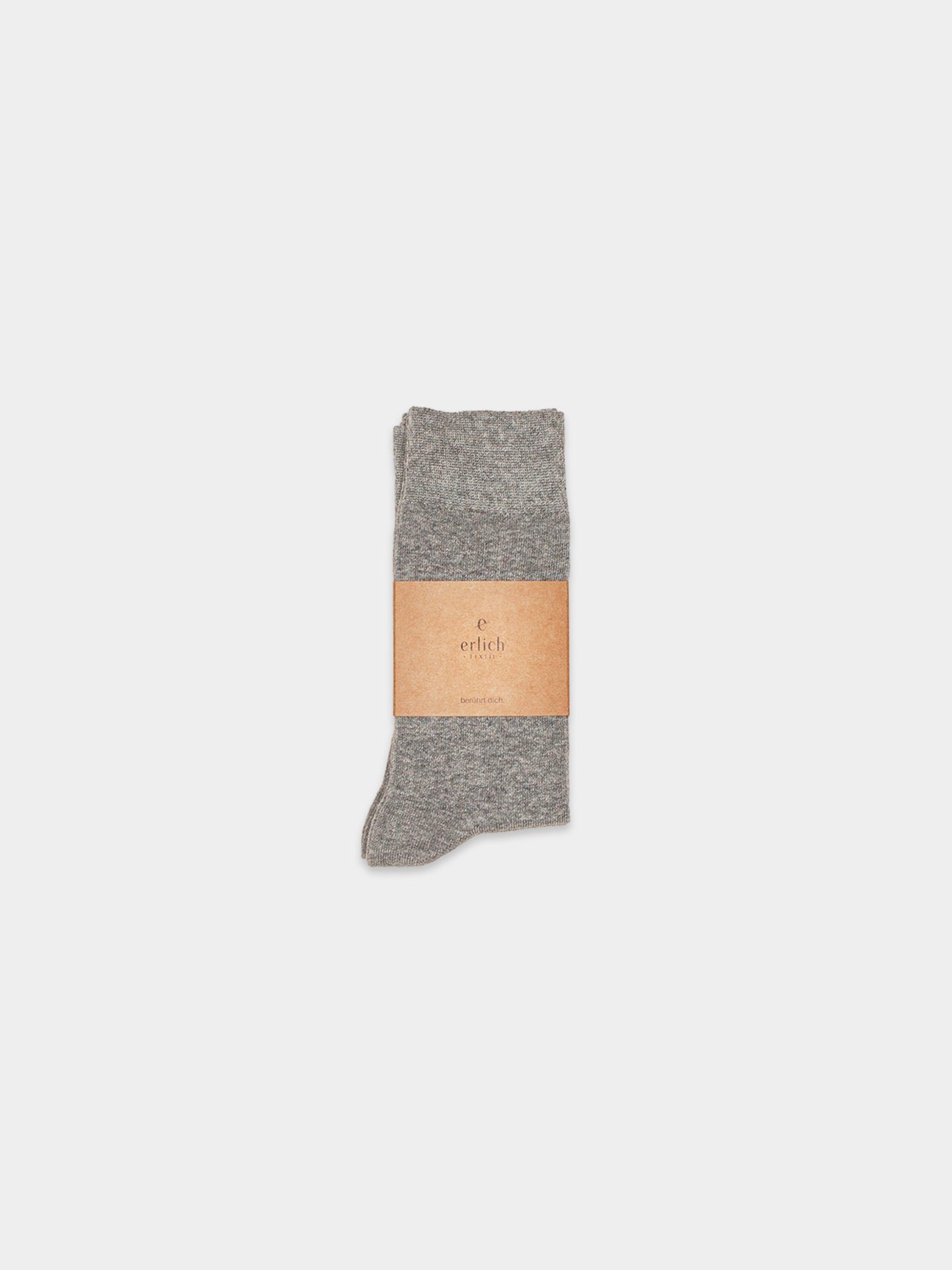 Erlich (3-Paar) Textil Maxi hellgrau-melange Socken