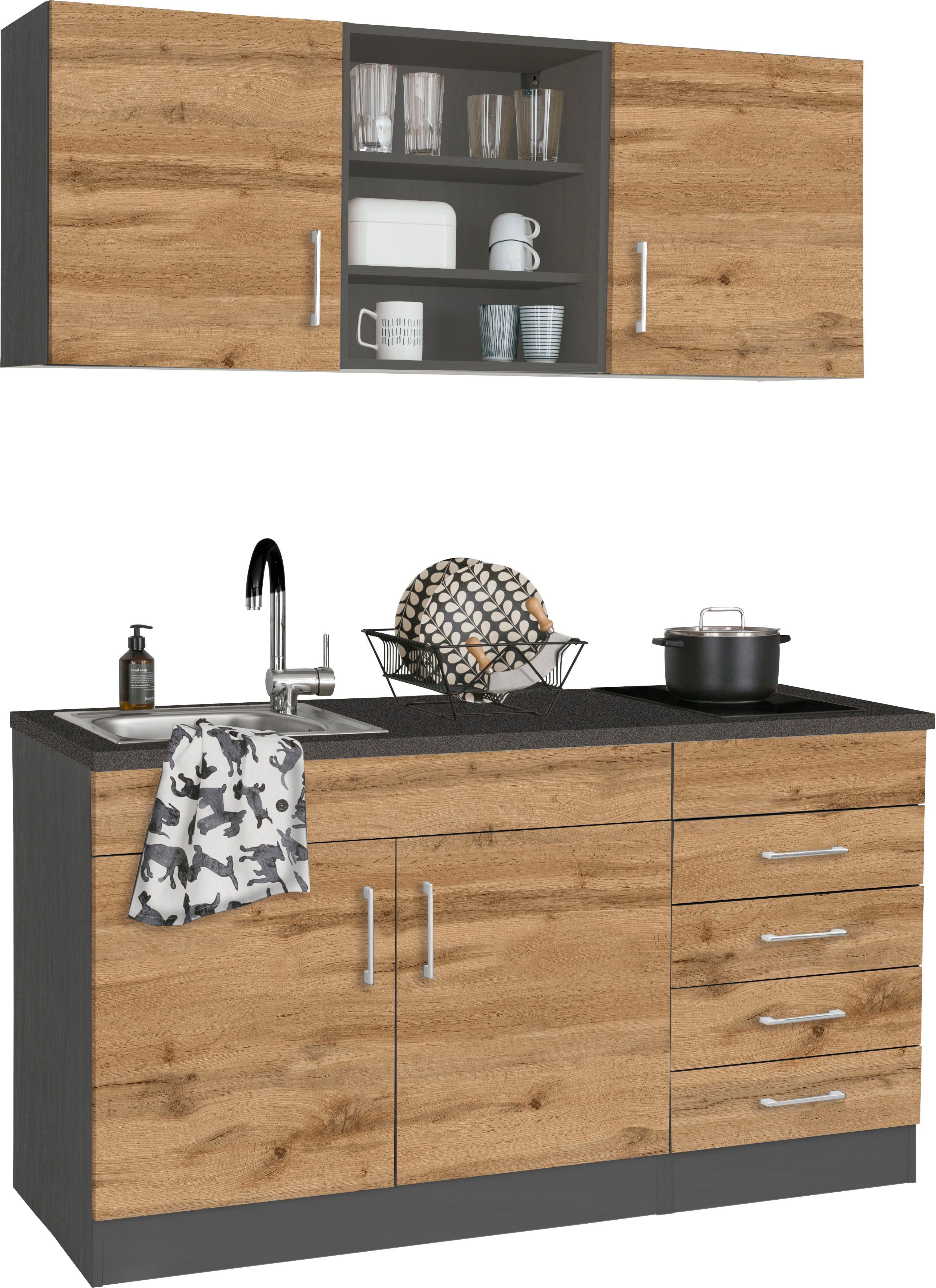 KOCHSTATION Pantryküche KS-Mali, Breite 150 cm, günstig online kaufen
