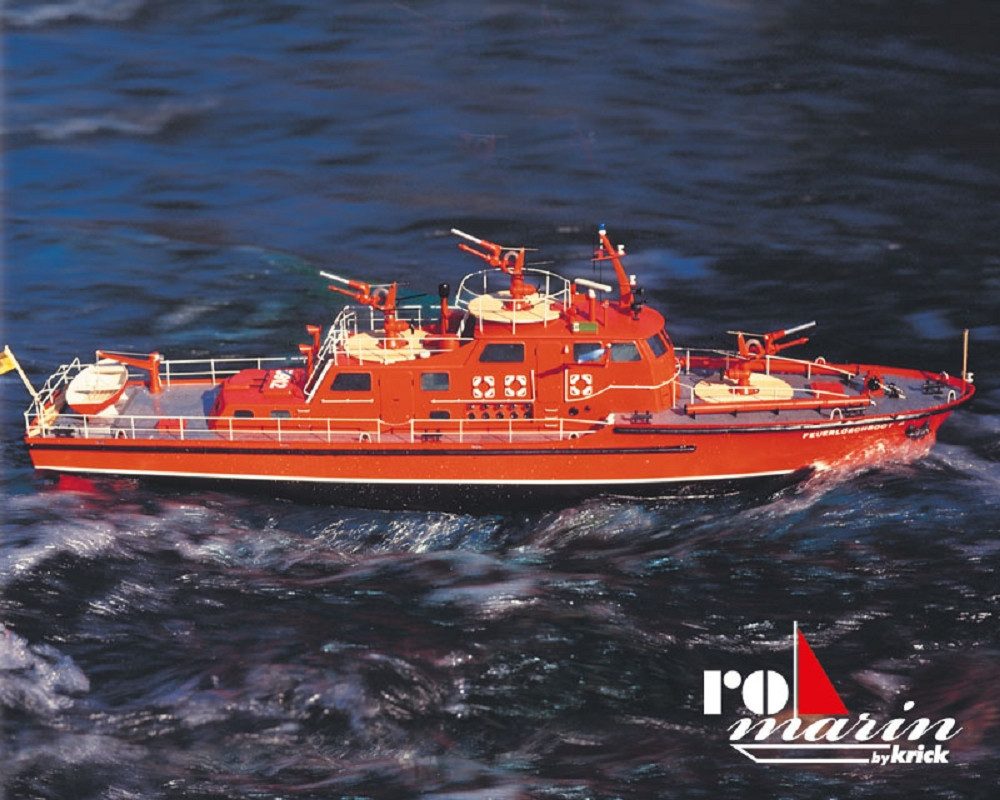 RC-Boot Romarin RC Schiff Feuerlöschboot Düsseldorf Baukasten