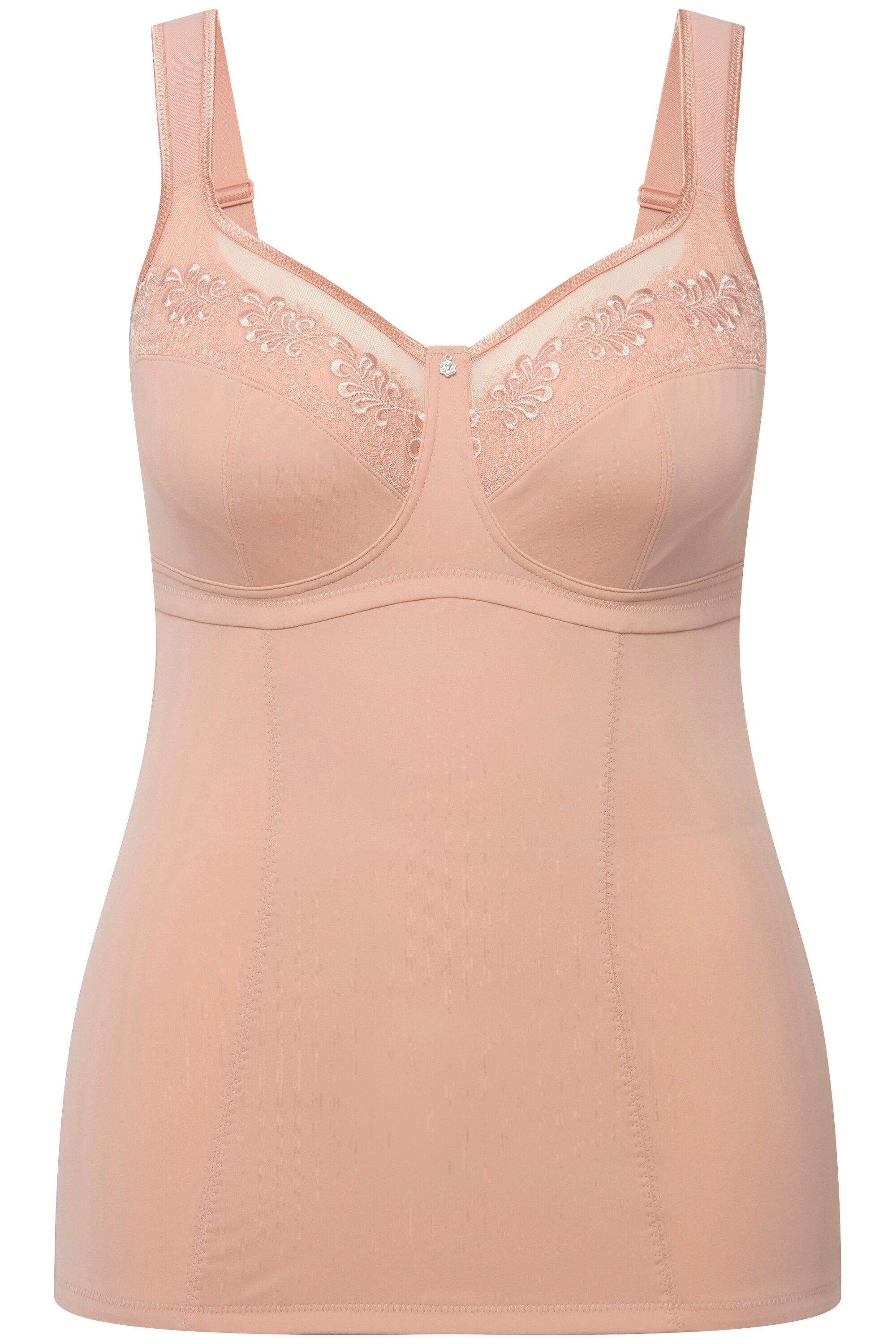Ulla Popken Unterhemd Shaping-Top Stickerei Powermesh günstig online kaufen