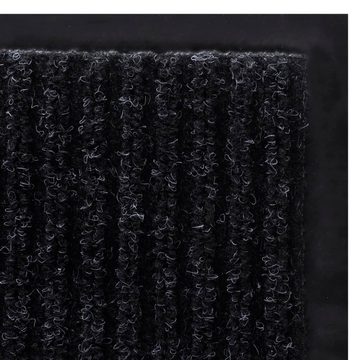 Fußmatte Schwarze PVC Türmatte 120 x 180 cm, furnicato, Rechteckig
