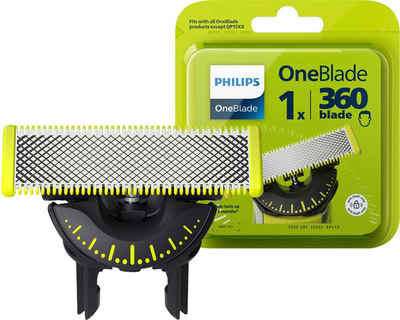 Philips Ersatzscherteil OneBlade 360, 1 St., 360-Grad-Klinge, nass und trocken einsetzbar, hält bis zu 4 Monate