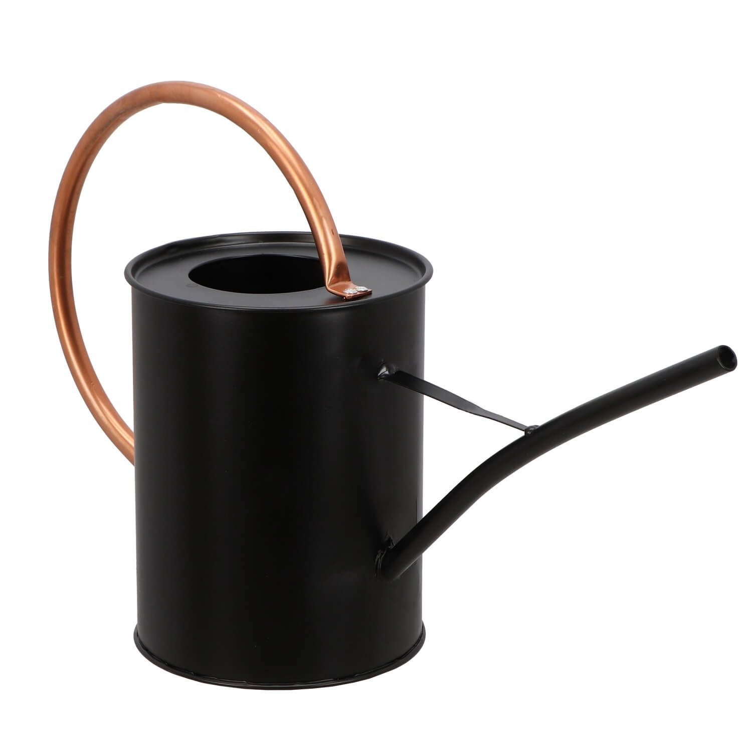 Dekowunder Gießkanne Elegante Gießkanne in Schwarz/Kupfer – Praktisch und Stilvoll 1,6L