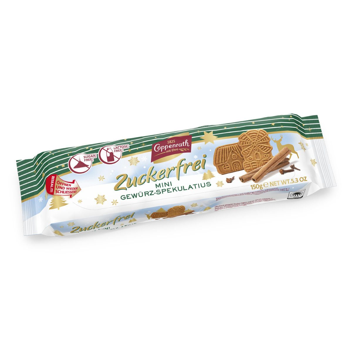Coppenrath Süßigkeit, Coppenrath Mini Gewürz Spekulatius Zucker und Laktosefrei 150g