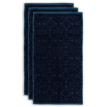 PiP Studio Handtuch Tile Pip Dark Blue 55X100 Set A 3 Dunkelblau 100% Cotton, terry, Baumwolle (1-St)